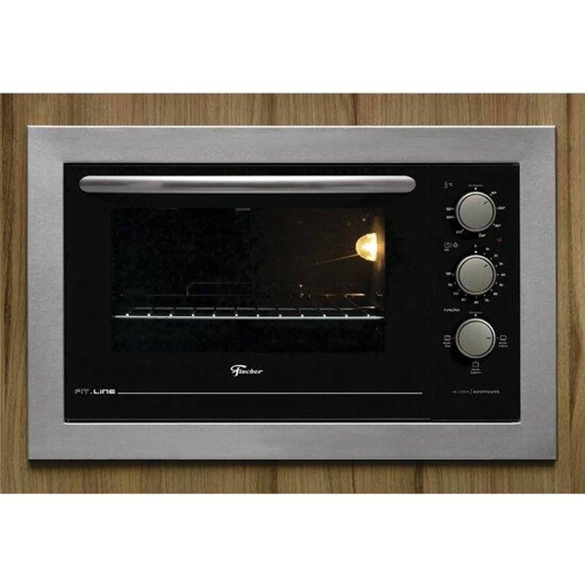 Forno Elétrico de Embutir Fischer 48 Litros, Fit Line, Inox - 34493