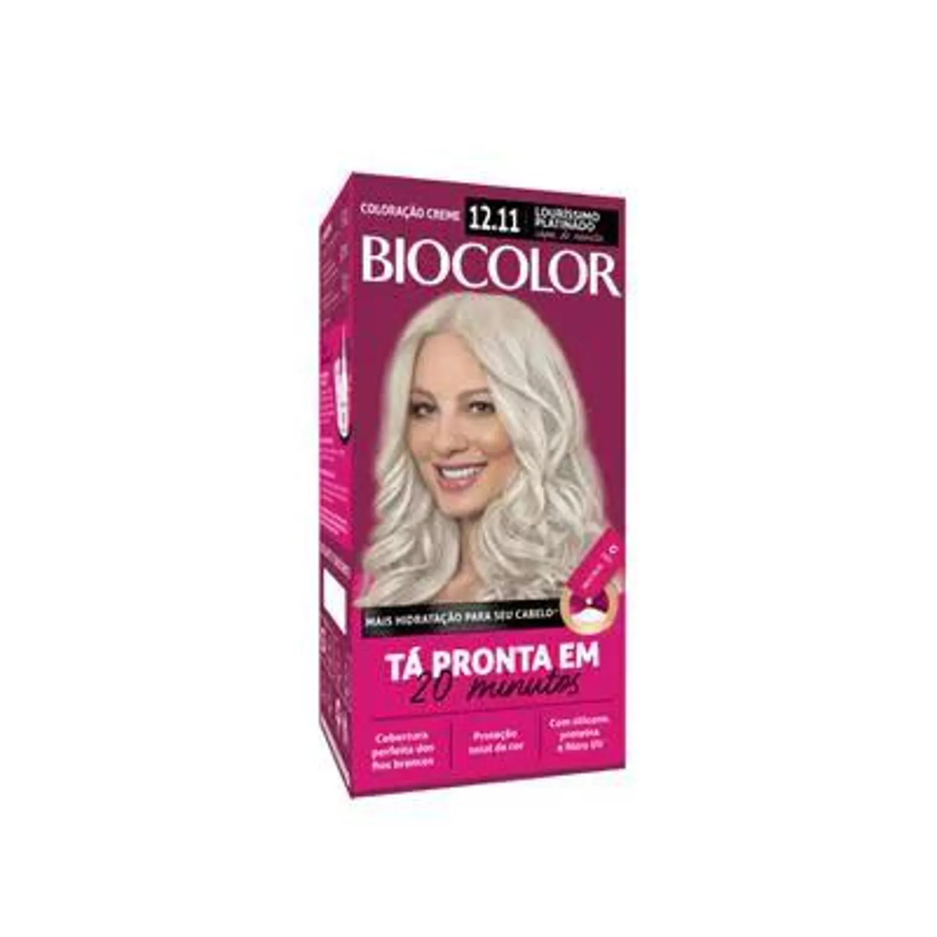 Tintura Mini Kit Biocolor 12.11 Louríssimo Platinado Capa de Revista