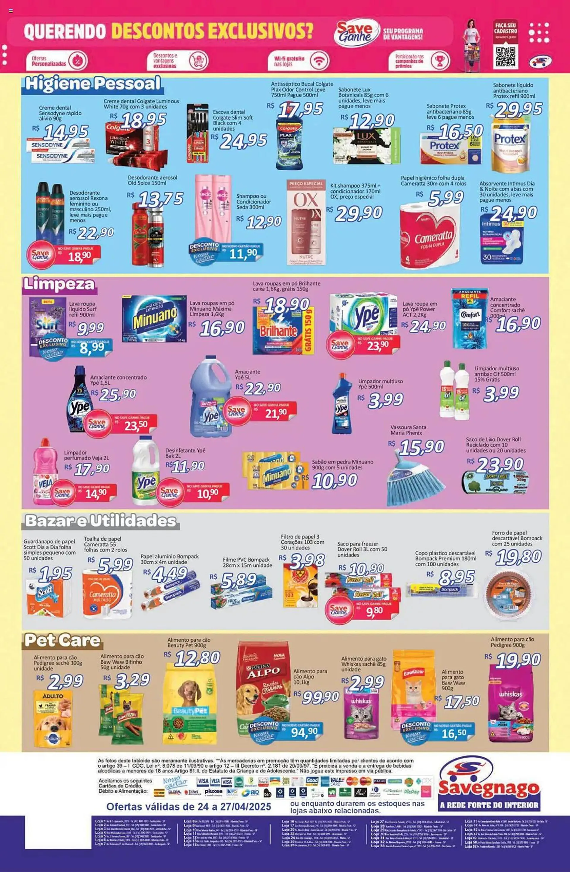 Encarte de Catálogo Supermercados Savegnago 24 de abril até 27 de abril 2025 - Pagina 4