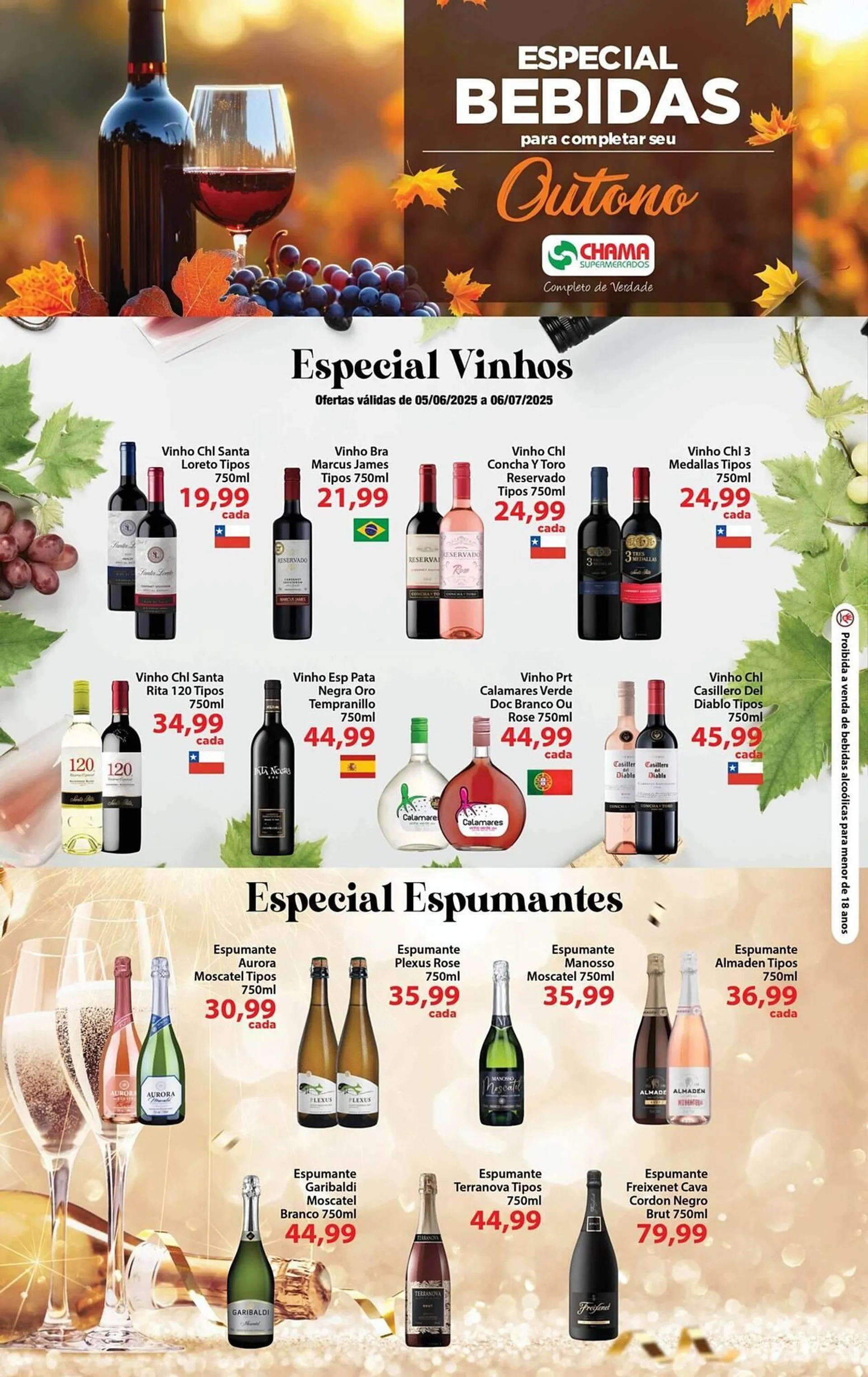 Encarte de Catálogo Chama Supermercados 25 de junho até 6 de julho 2025 - Pagina 1
