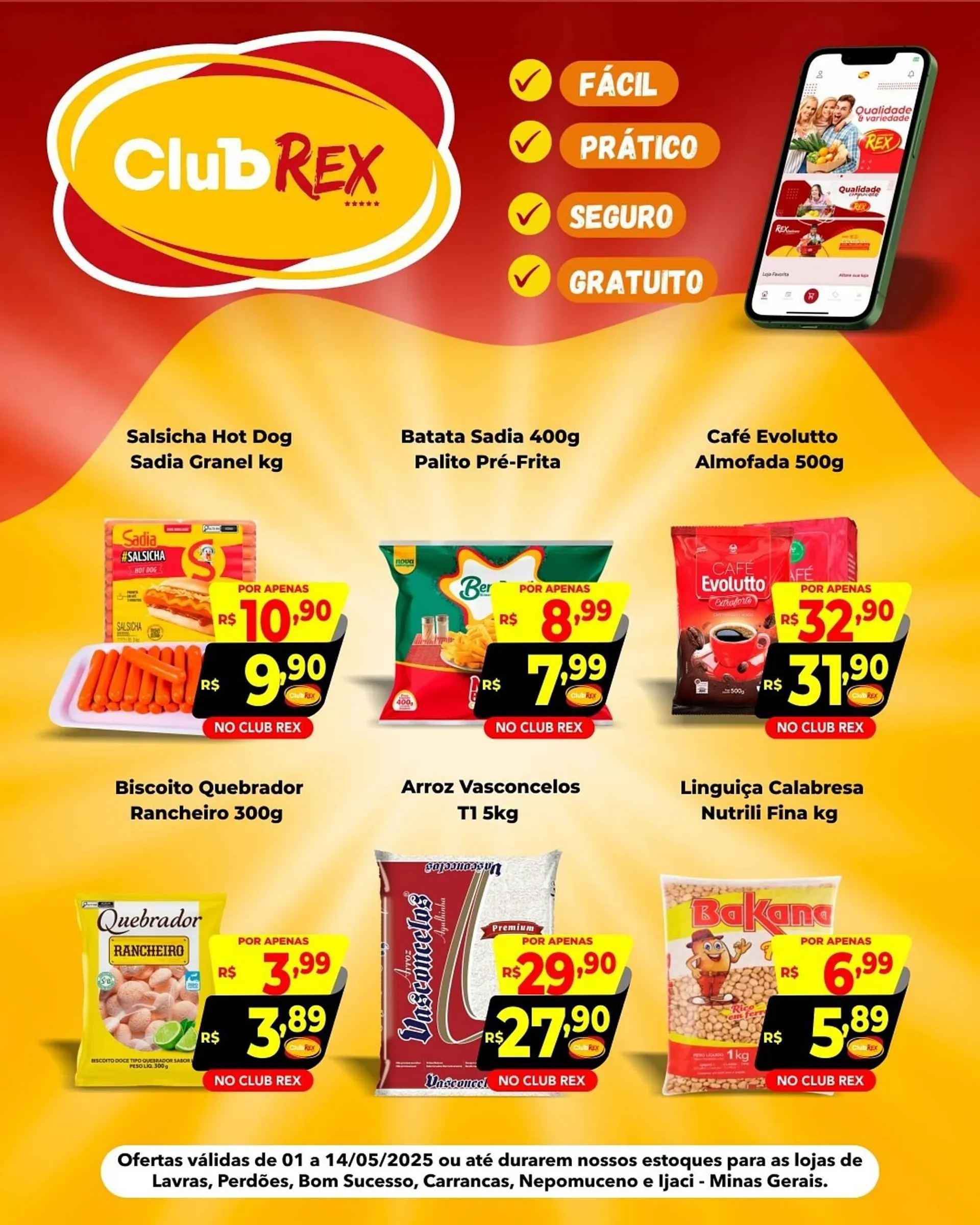Encarte de Catálogo Supermercados Rex 1 de maio até 14 de maio 2025 - Pagina 1