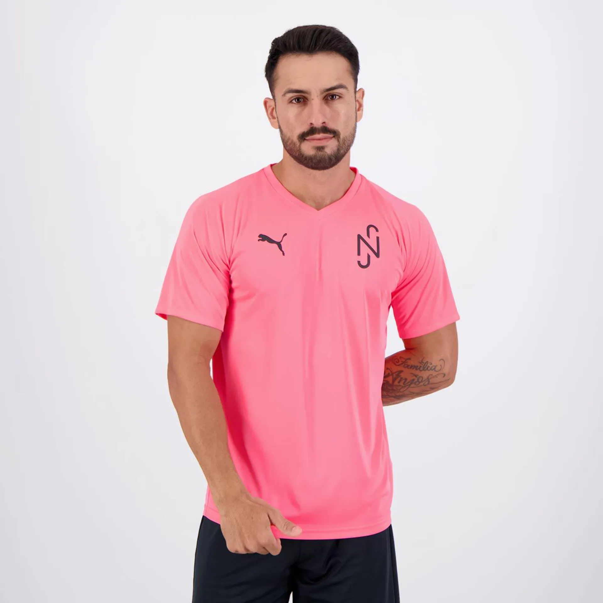 Camisa Puma Neymar Jr NJR Core Rosa
