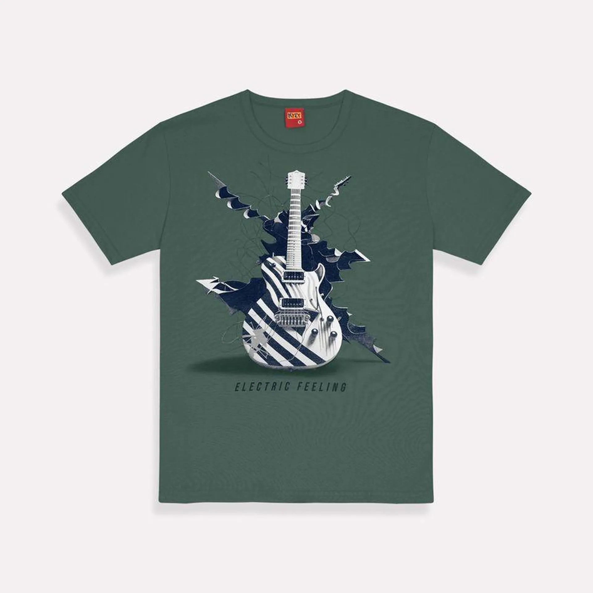 Camiseta Infantil Menino com Estampa de Guitarra Kyly