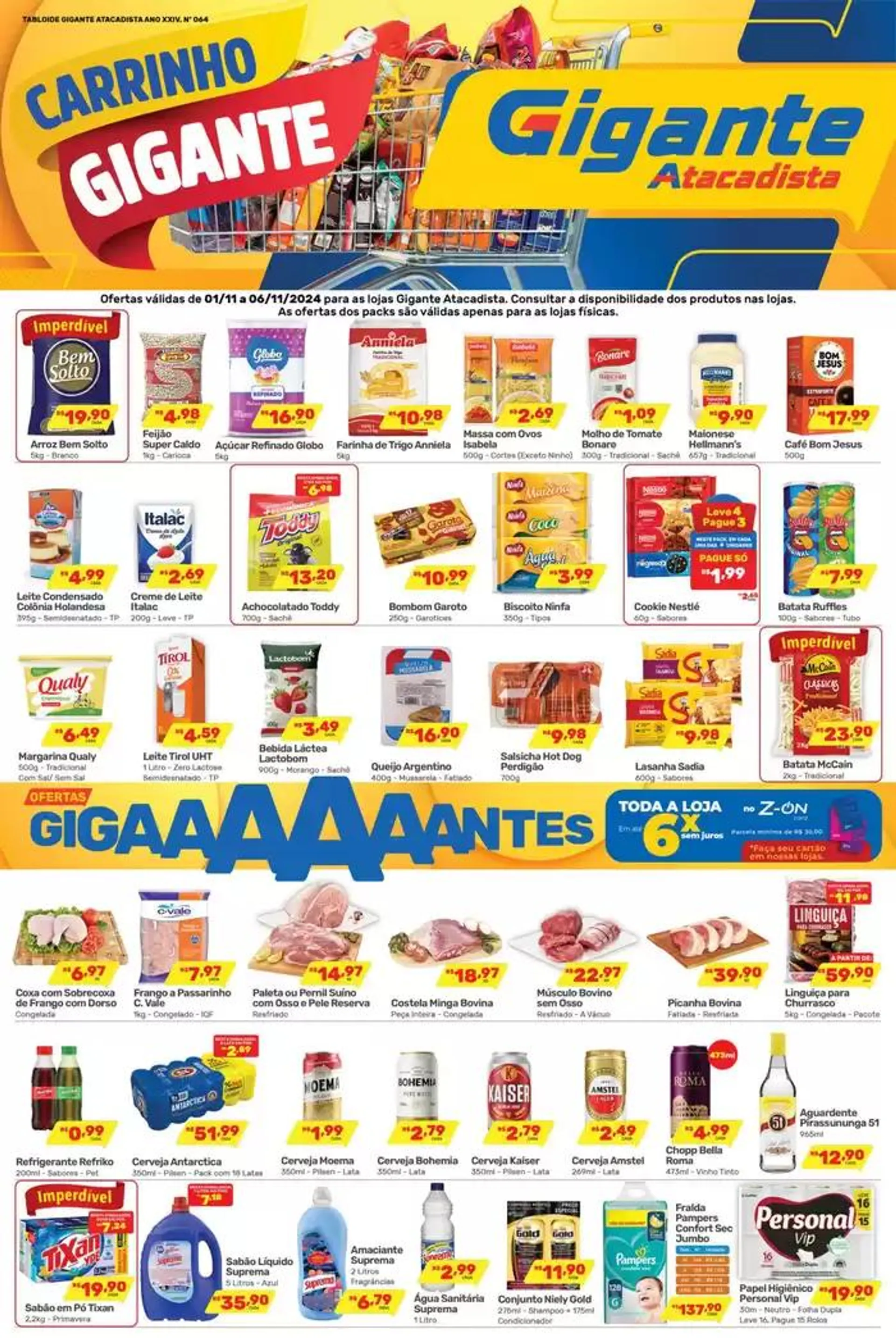 Encarte de Ofertas Gigante Atacadista até 4 de novembro até 6 de novembro 2024 - Pagina 1