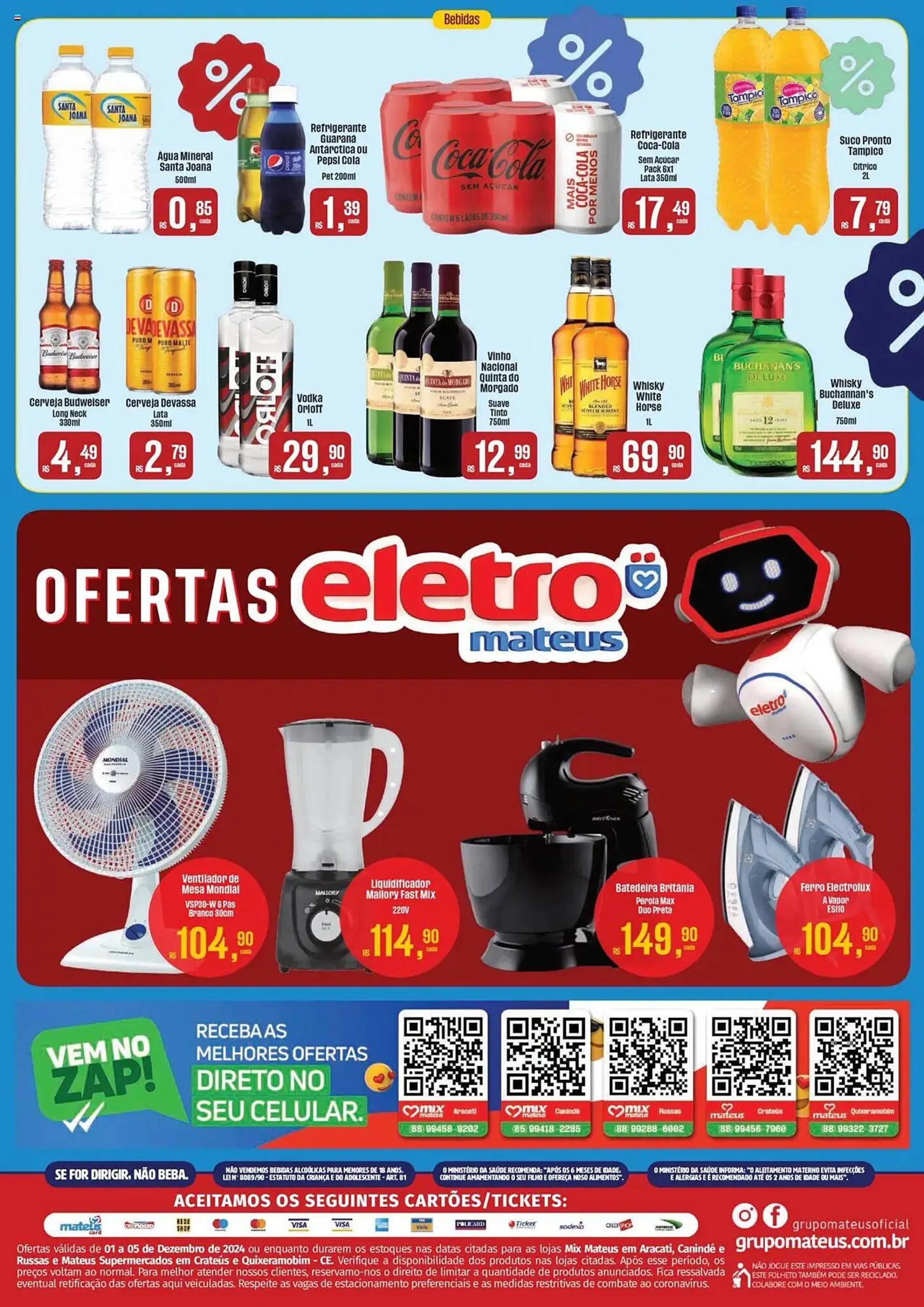 Encarte de Catálogo Supermercados Mateus 1 de dezembro até 5 de dezembro 2024 - Pagina 4