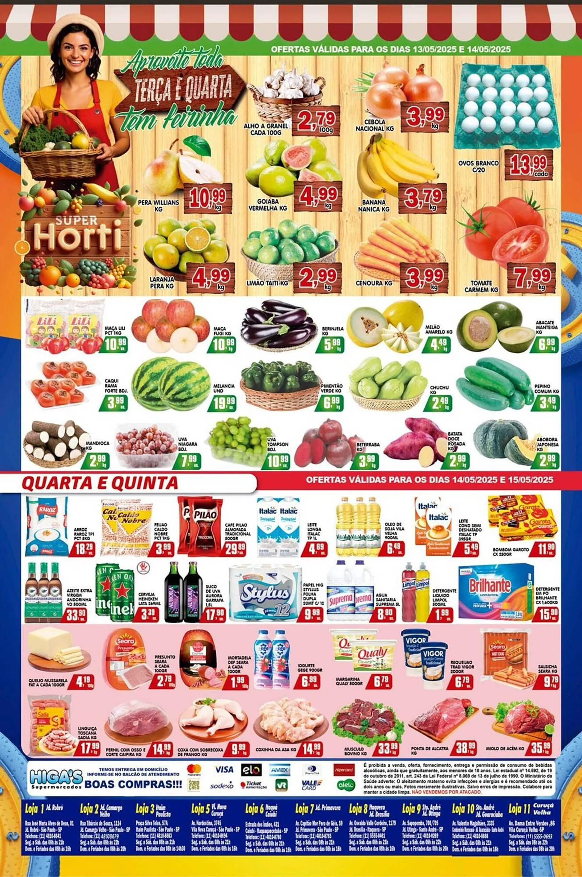 Encarte de Catálogo Higa's Supermercado 14 de maio até 20 de maio 2025 - Pagina 3