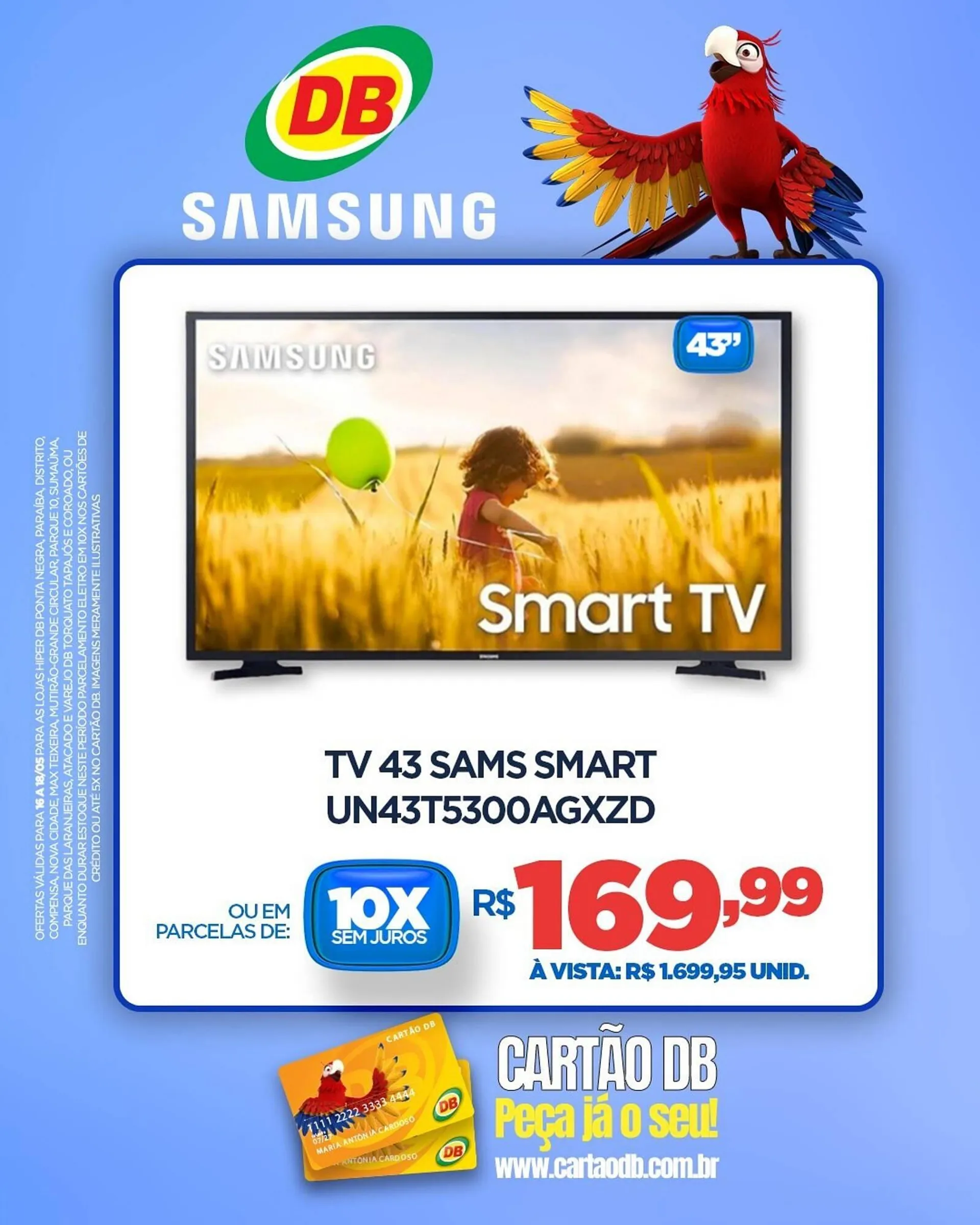 Encarte de Catálogo DB Supermercados 16 de maio até 18 de maio 2025 - Pagina 1