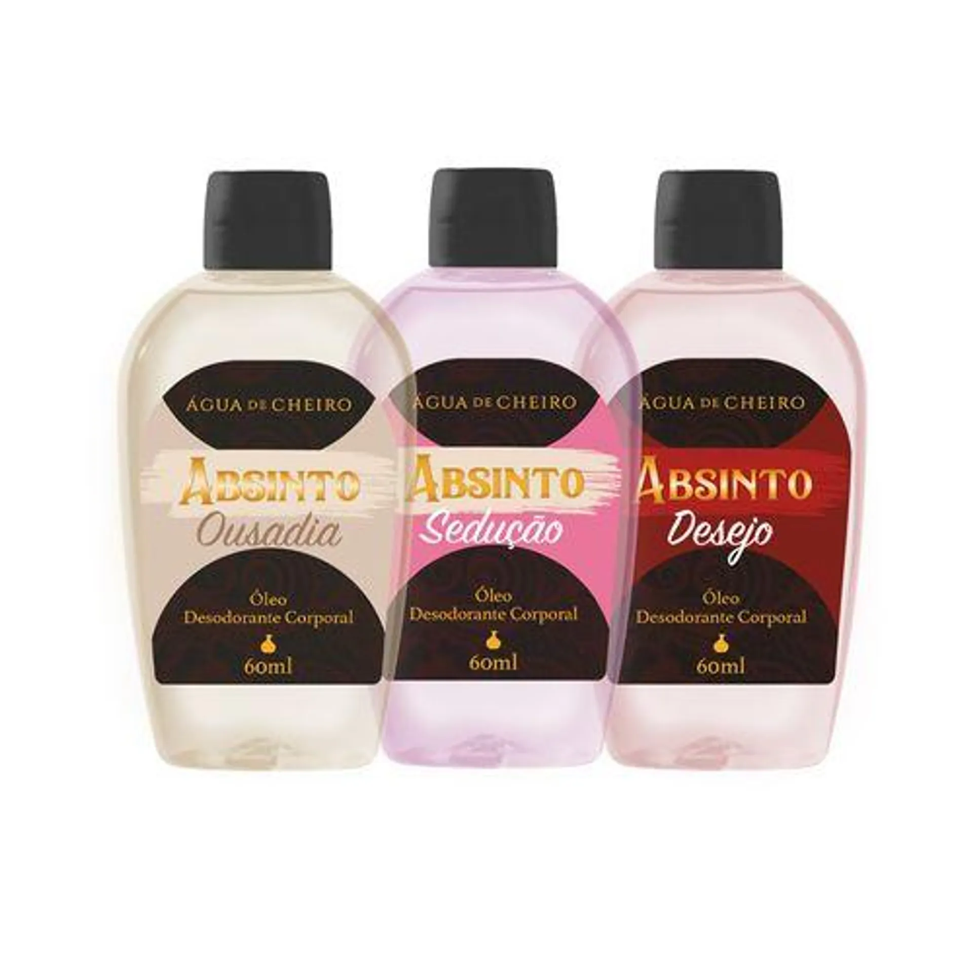 Kit Absinto Momentos (Óleo Corporal 3X 60ml)