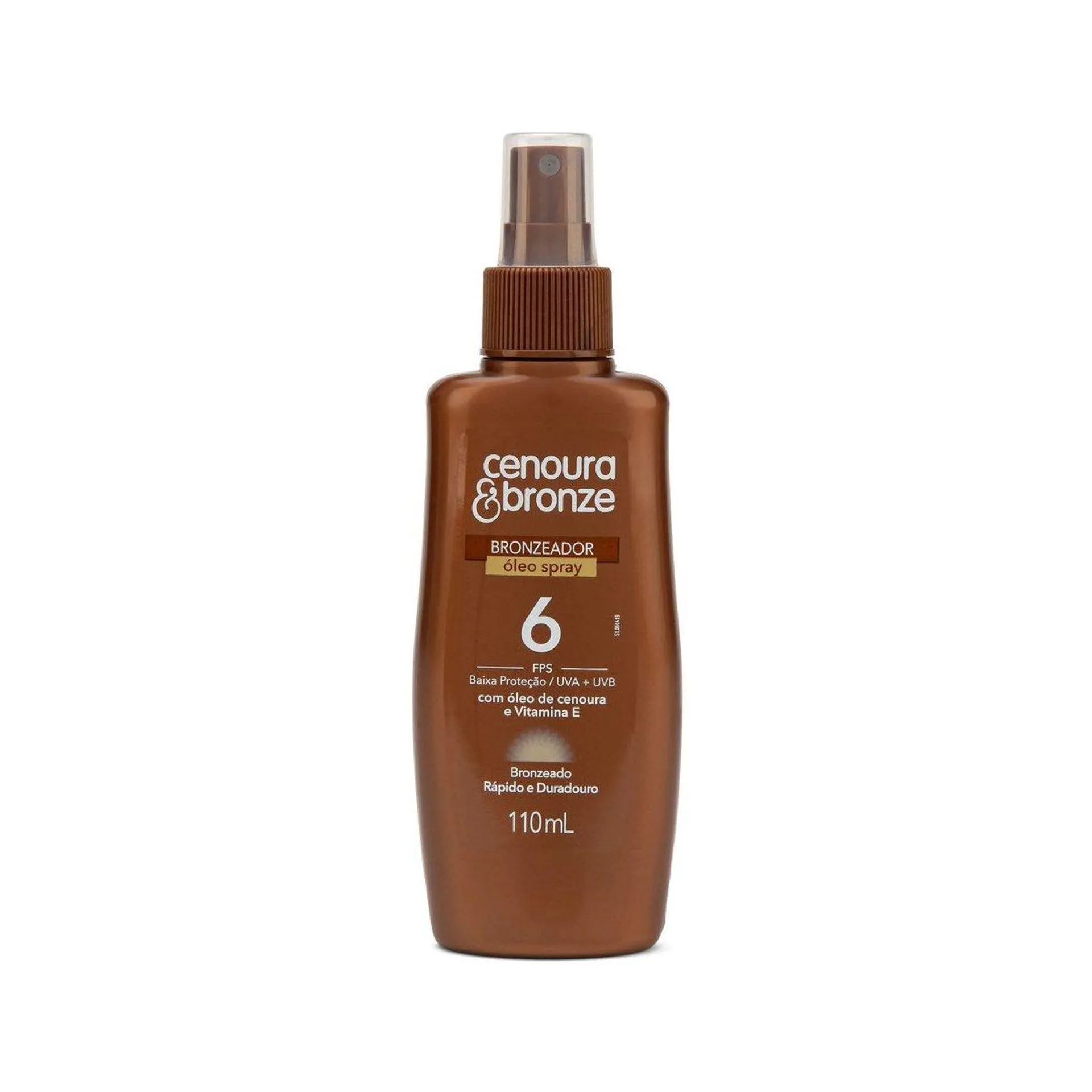 Óleo Bronzeador FPS 6 Cenoura e Bronze 110ml