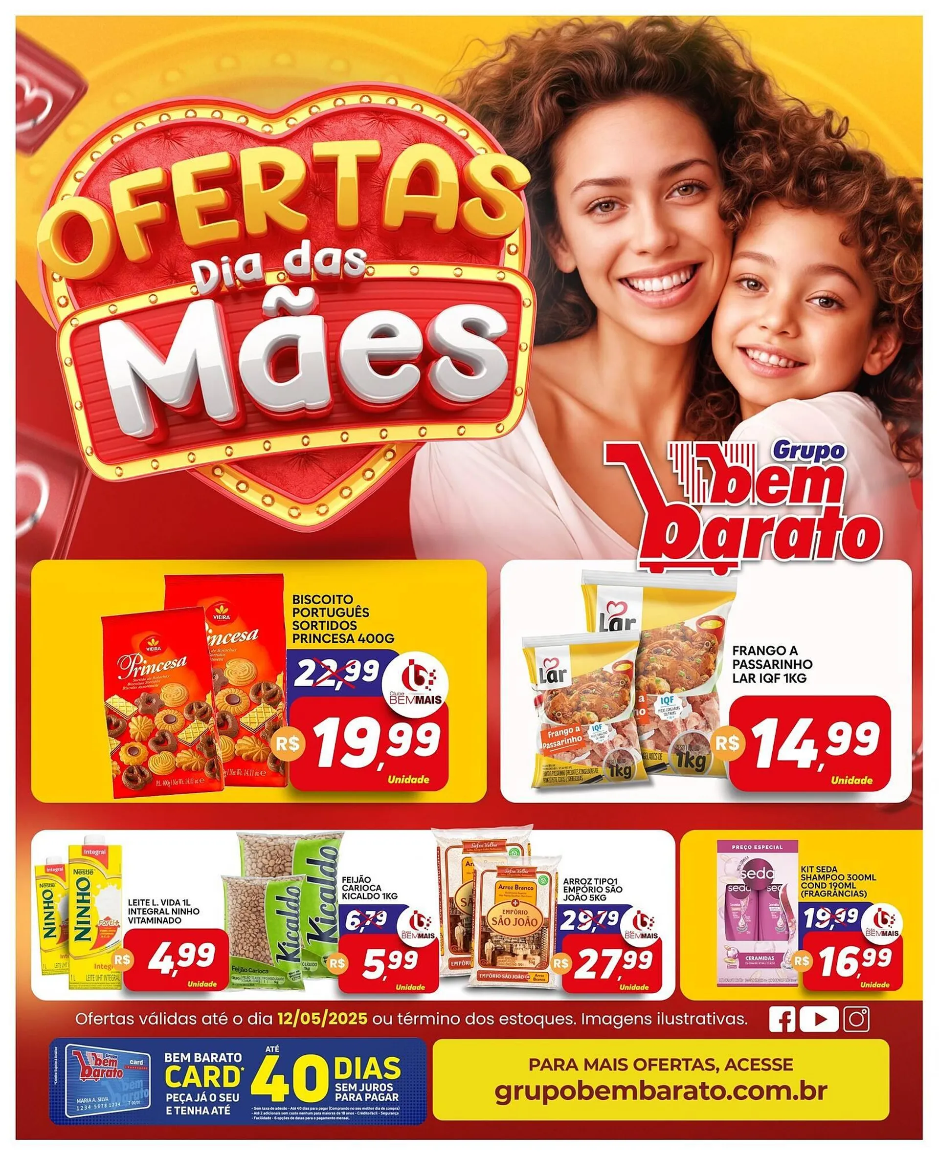 Encarte de Catálogo Supermercado Bem Barato 6 de maio até 12 de maio 2025 - Pagina 1