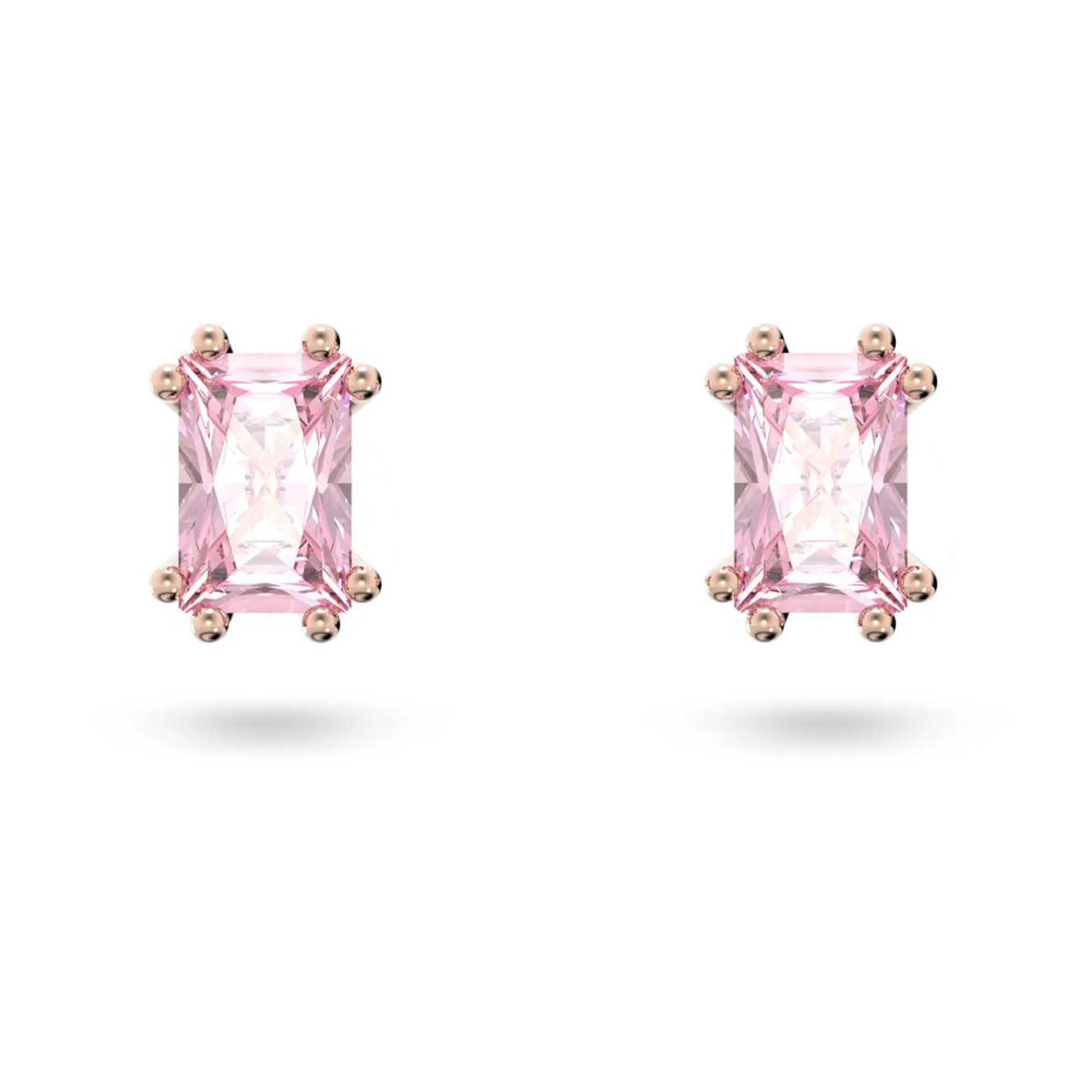 Brincos stud Stilla, Rosa, banhado a rosa dourado