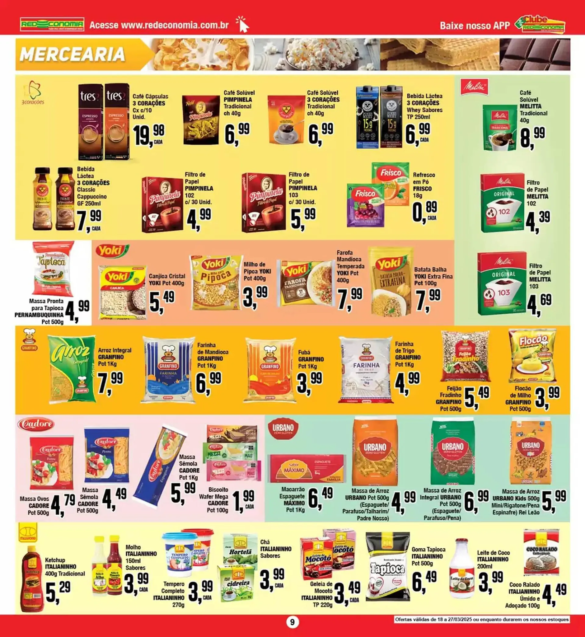 Encarte de Catálogo Rede Economia 21 de março até 23 de março 2025 - Pagina 9