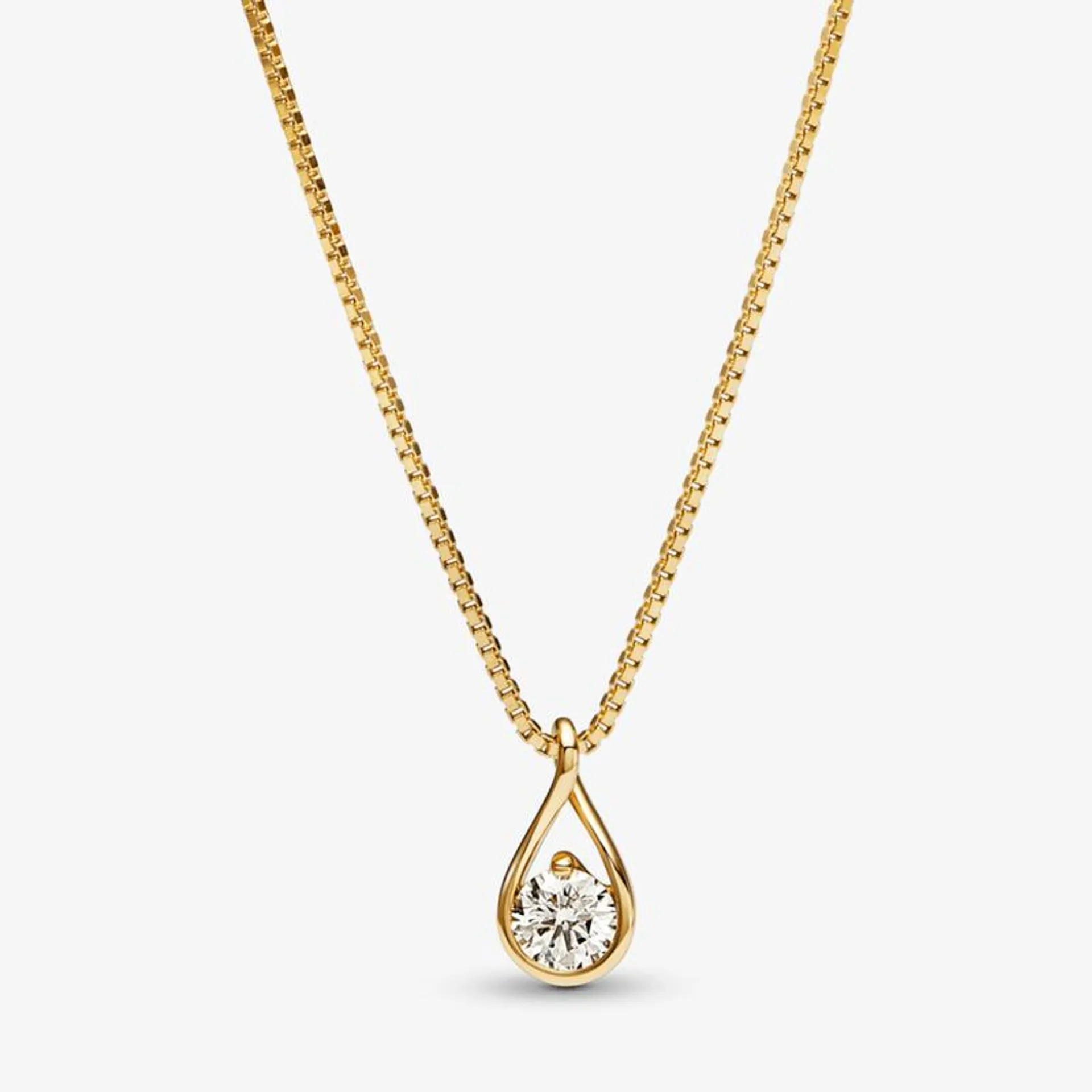 Colar De Diamante 0_50 Quilate Em Ouro Amarelo_Pandora