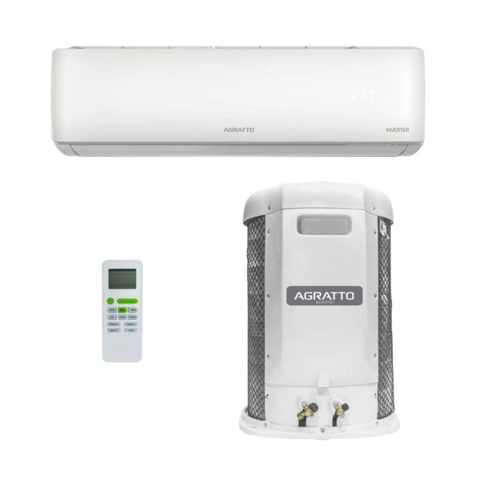 Ar Condicionado Split Inverter Hi Wall Agratto Liv Top 18000 BTUs Quente/Frio LCST18QF-02I - 220V