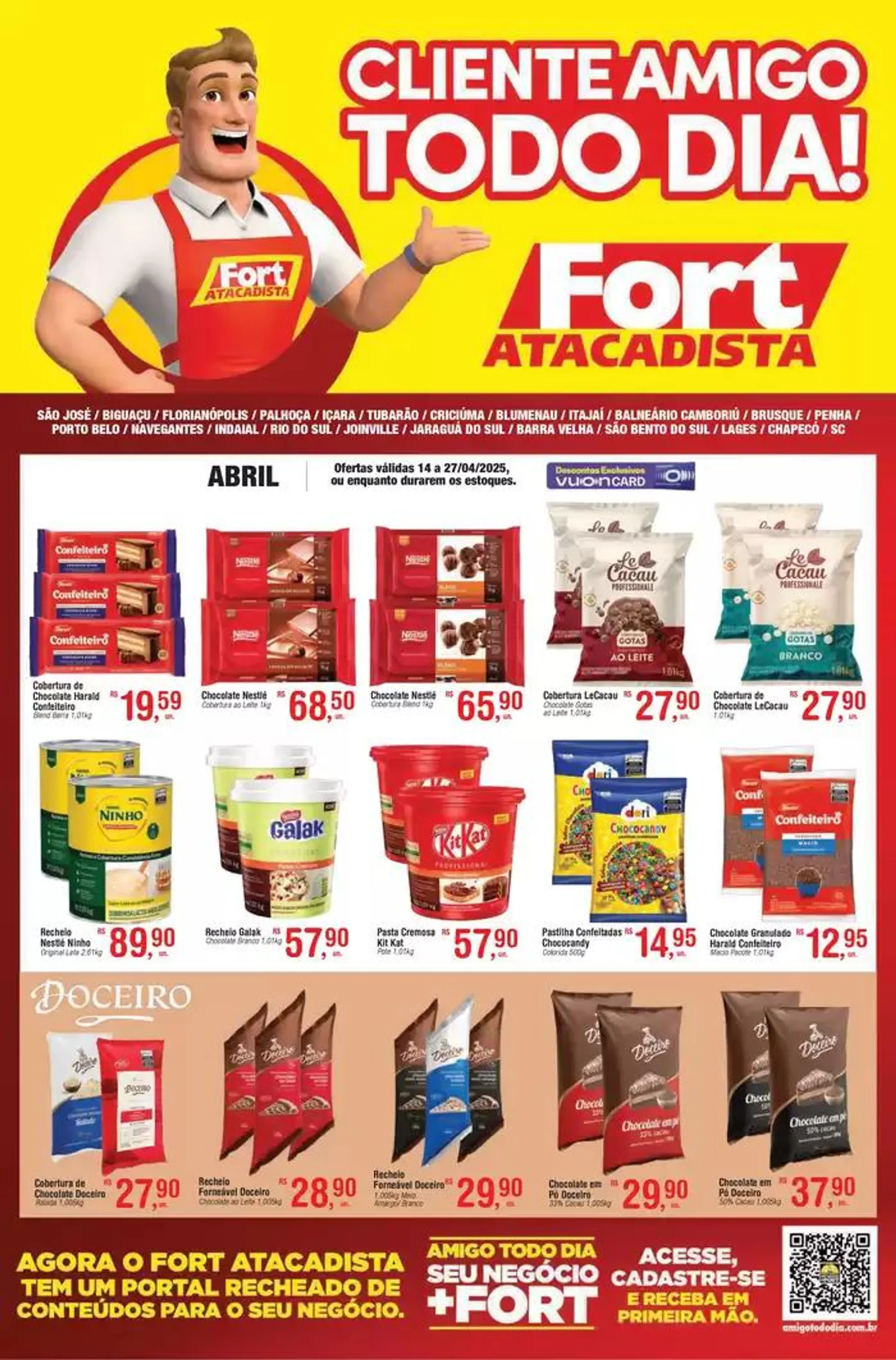 Encarte de SC FORT FOOD SERVICE 14 a 27 04 25 Regional 14 de abril até 27 de abril 2025 - Pagina 1