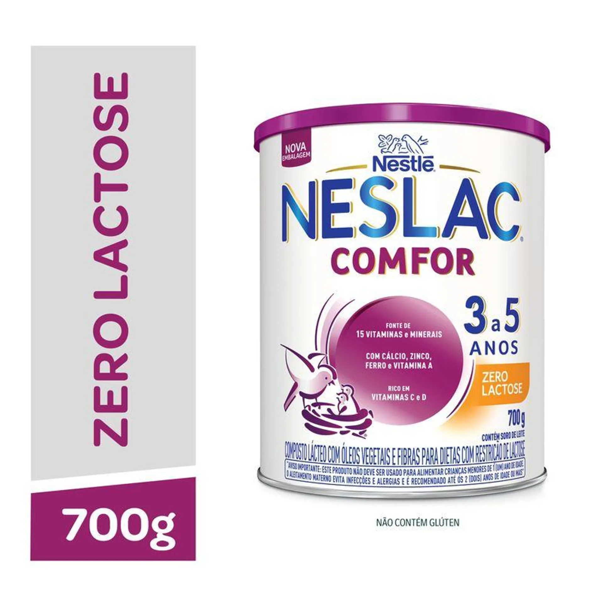 Composto Lácteo Neslac Comfor Zero Lactose - 700g