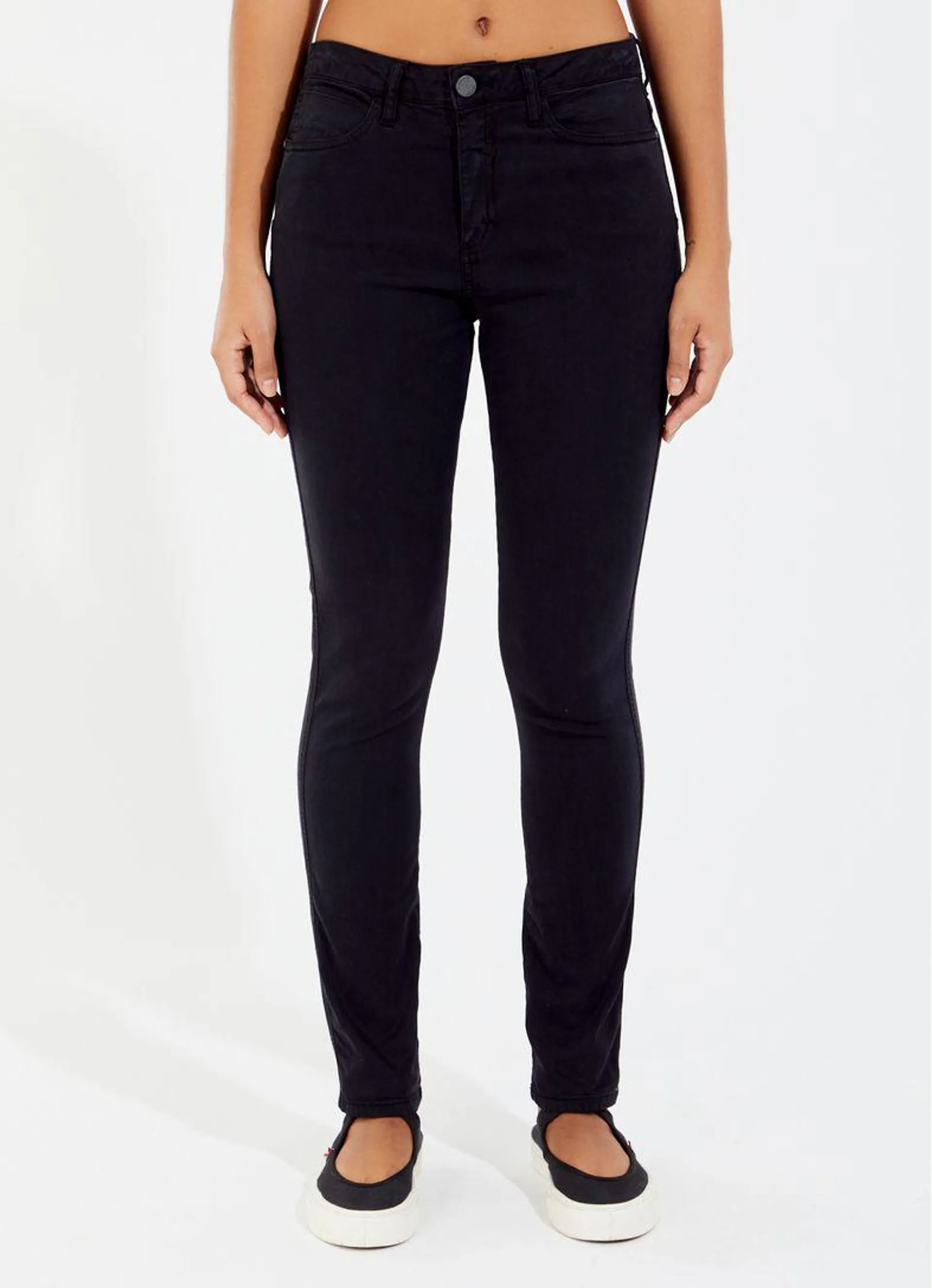 Calça sarja skinny push up comfort preto