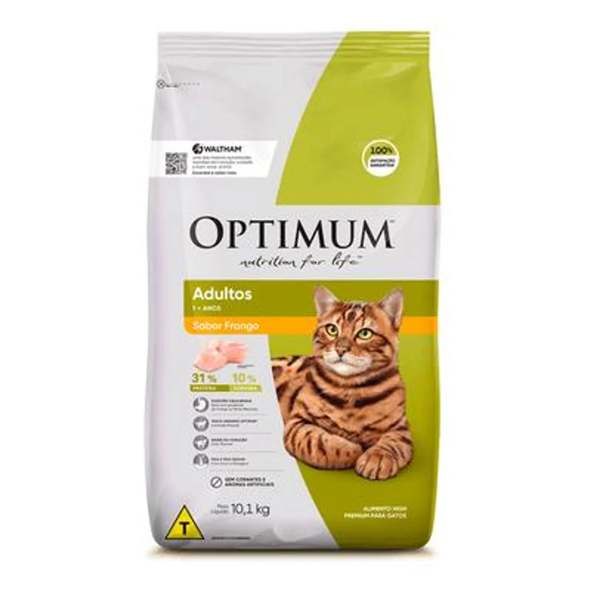 Ração Optimum para Gatos Adultos Frango 10,1 kg