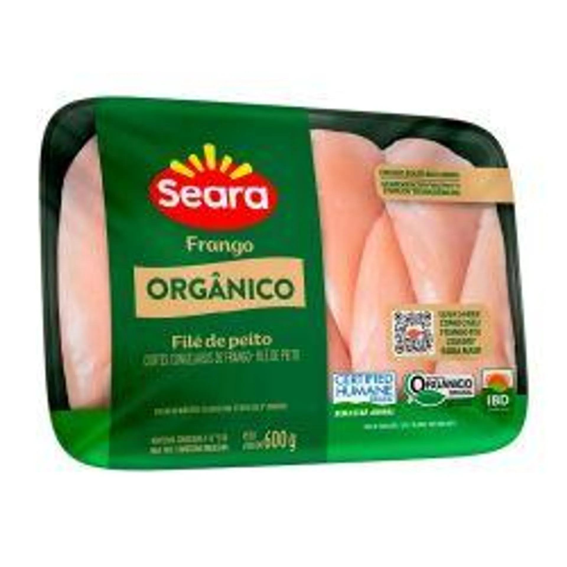 File De Peito 600g Organico Bandeja