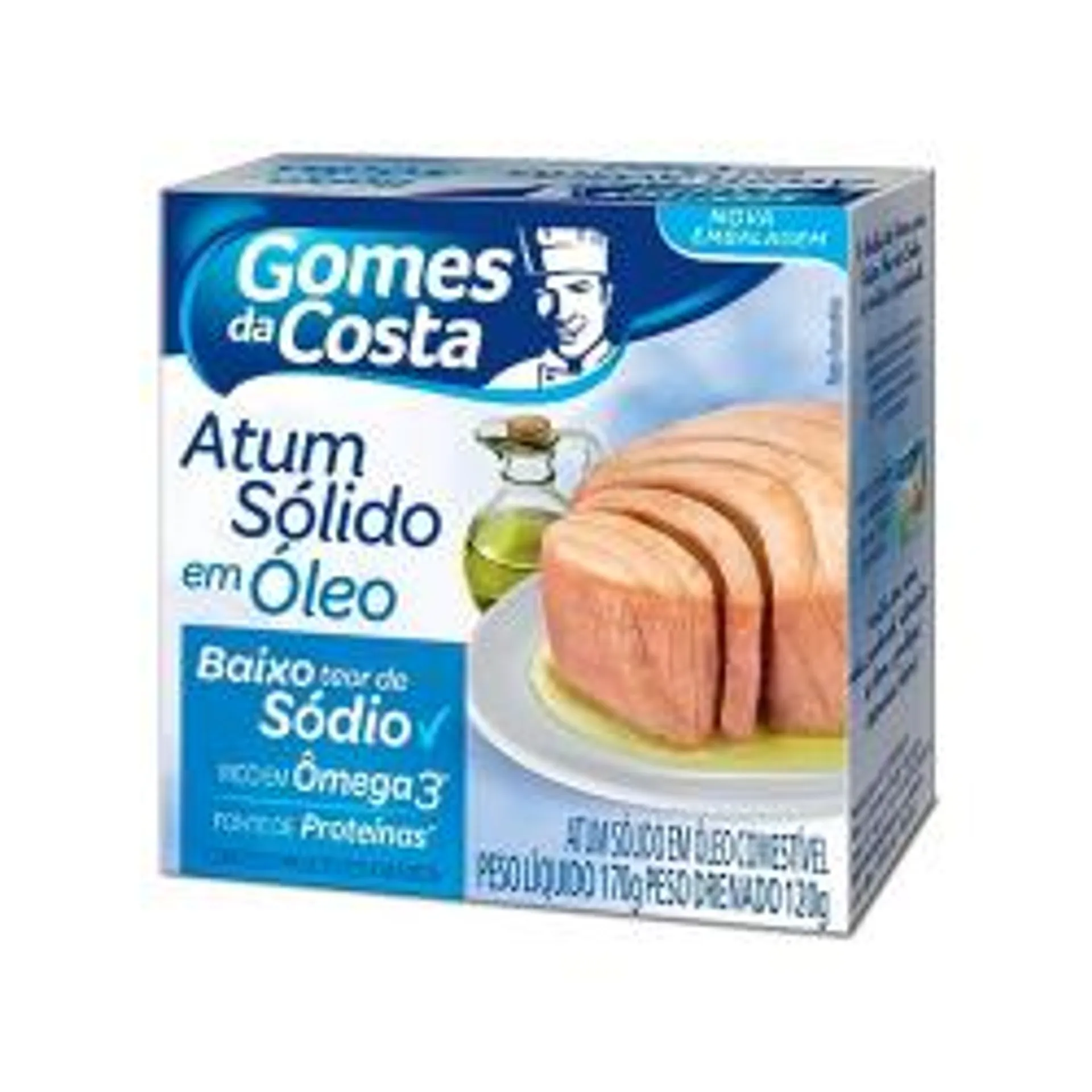 Atum Solido Gomes Costa Oleo Baixo Sodio 170gr