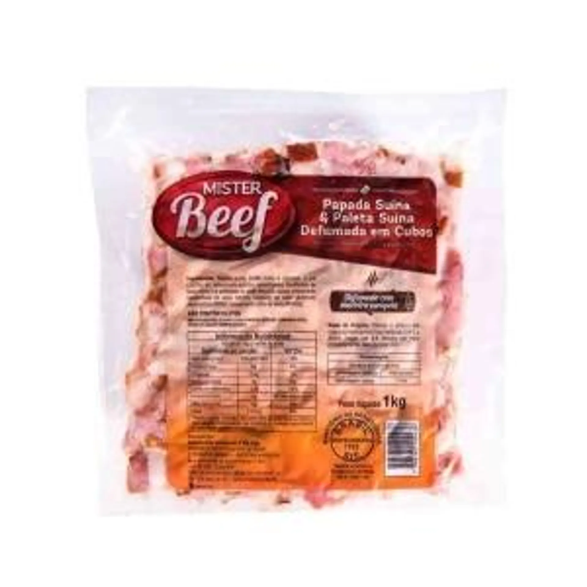 Papada Suína em Cubos Mr Beef 1kg