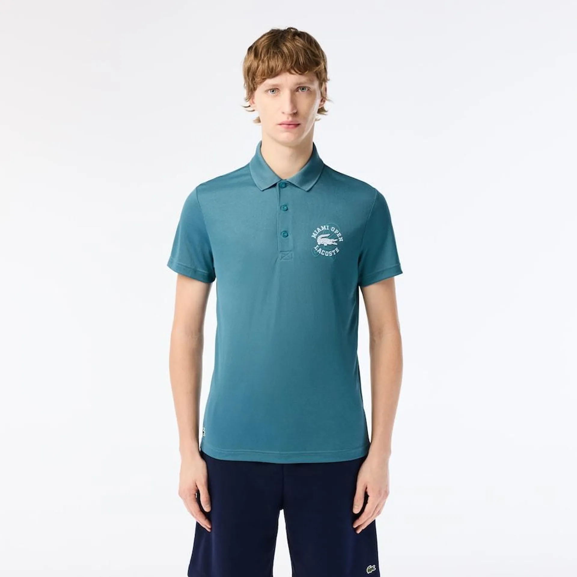 Camisa Polo Esportiva Edição Miami Open Ultra-Dry Proteção UV50 em Piquet