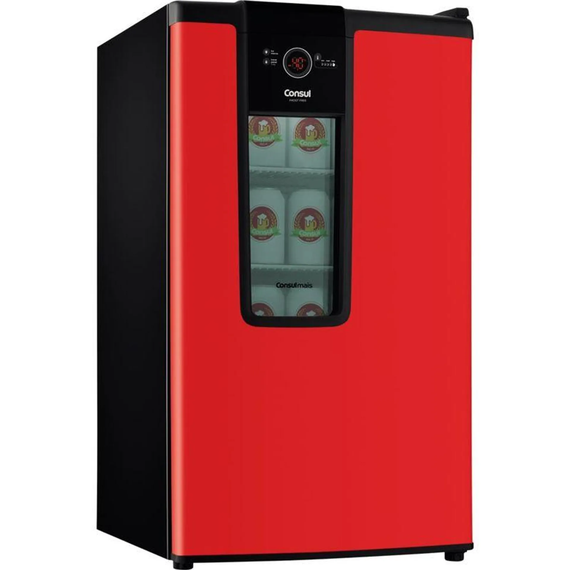 Refrigerador Cervejeira Consul , 75 Latas, Prateleiras Ajustáveis, Vermelho - CZD12