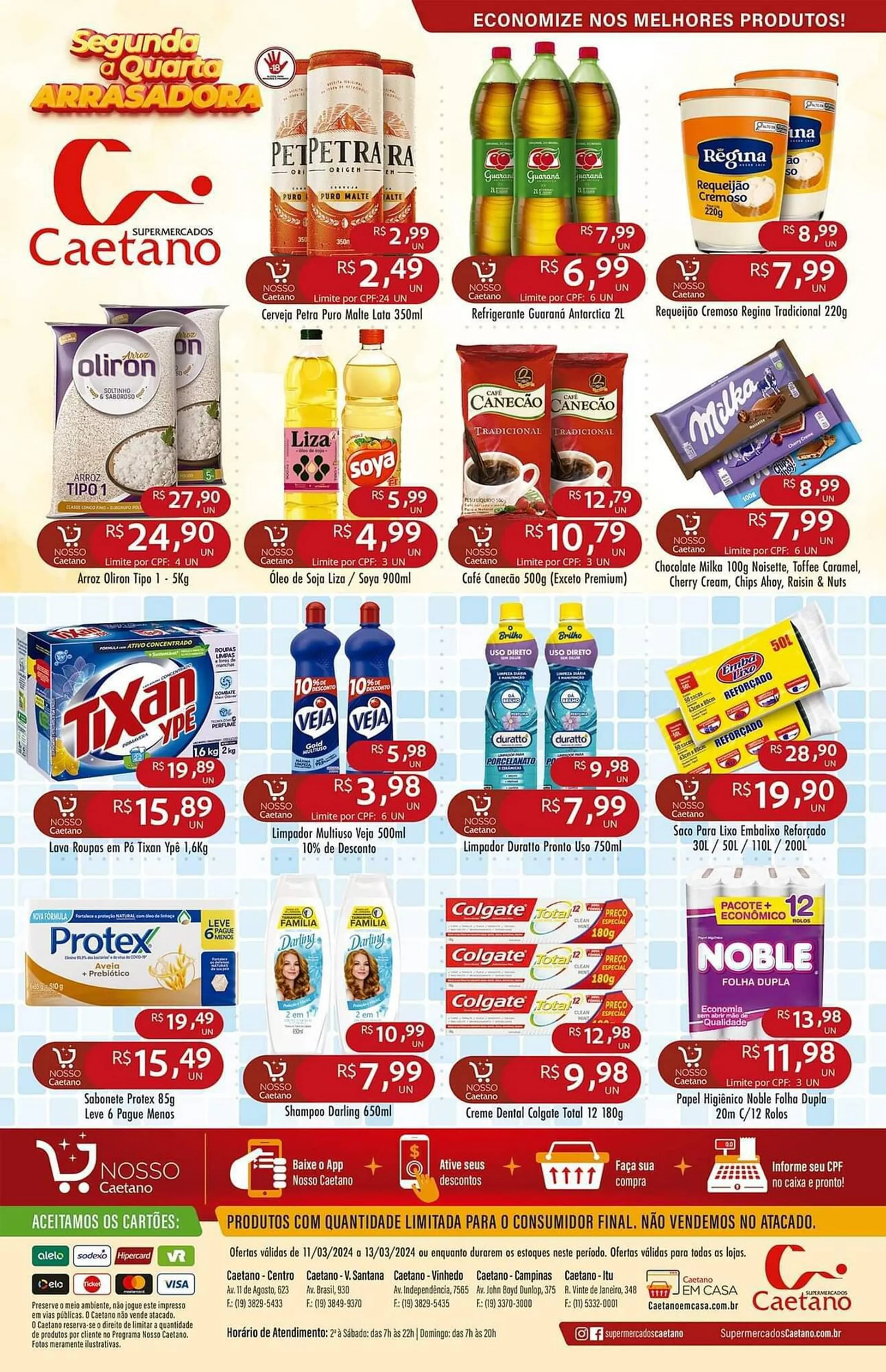 Encarte de Catálogo Supermercados Caetano 11 de março até 13 de março 2024 - Pagina 2