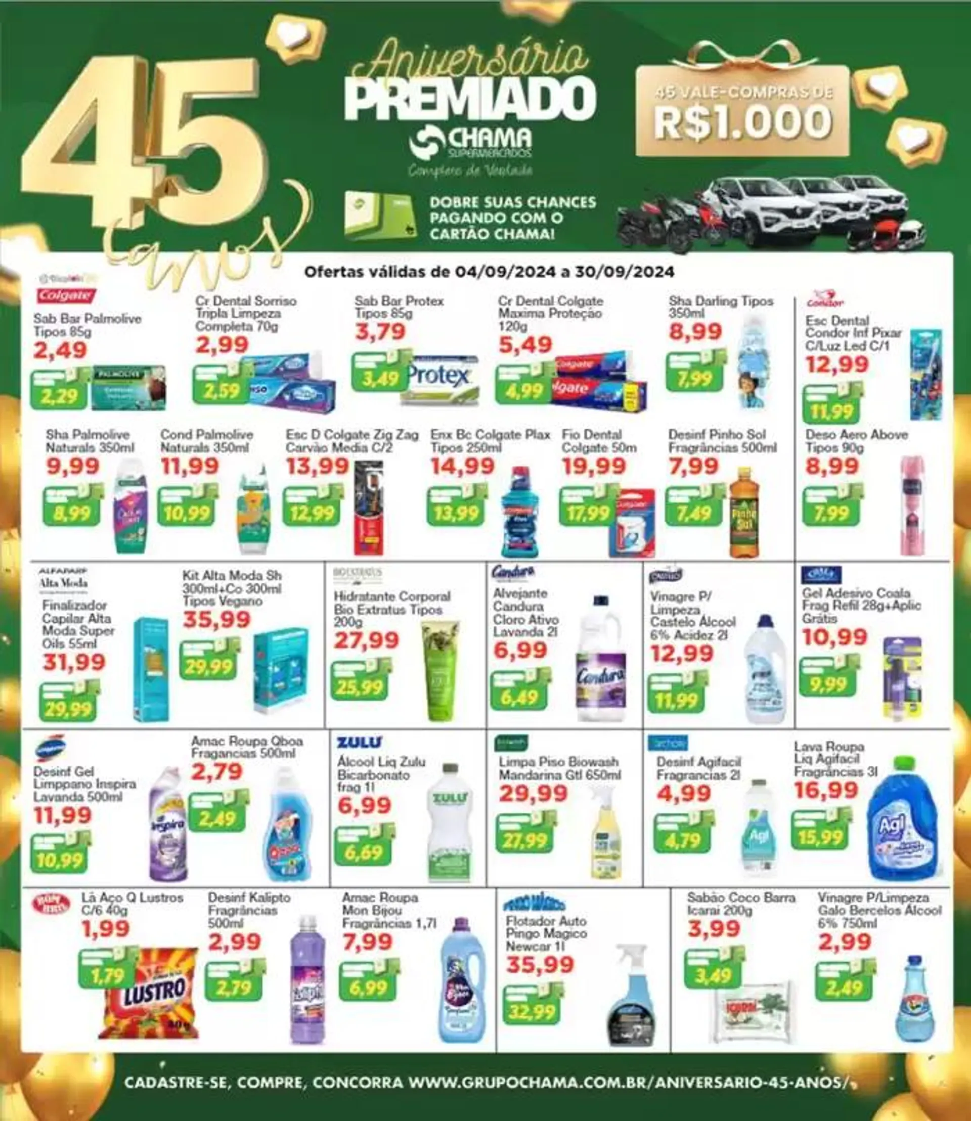 Encarte de Revista de Ofertas de Aniversário 45 Anos 17 de setembro até 30 de setembro 2024 - Pagina 20