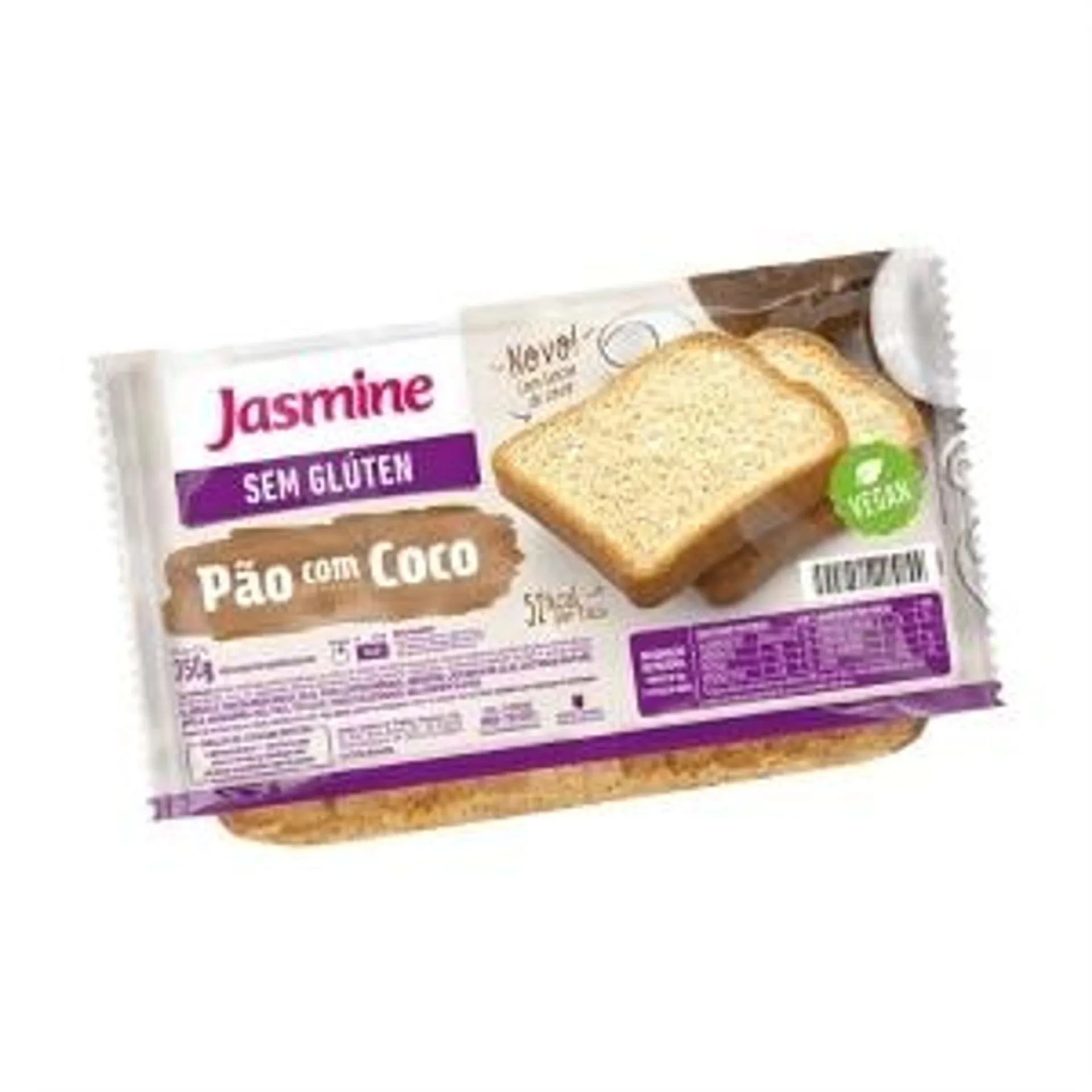 Pão Jasmine Coco sem Glúten 350g