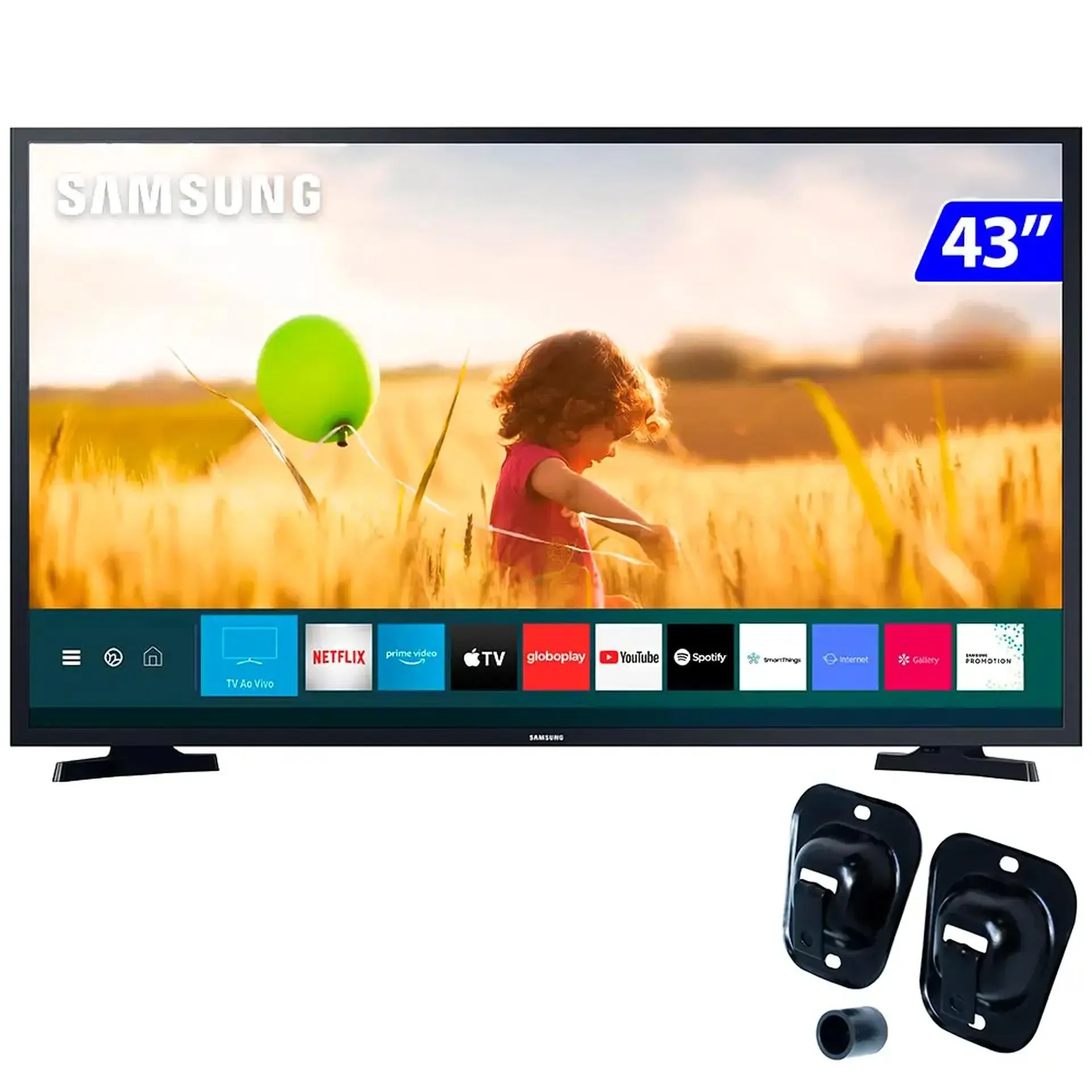 Smart TV Samsung LED 43" Full HD Wi-Fi Tizen HDR + Suporte Fixo BU-23