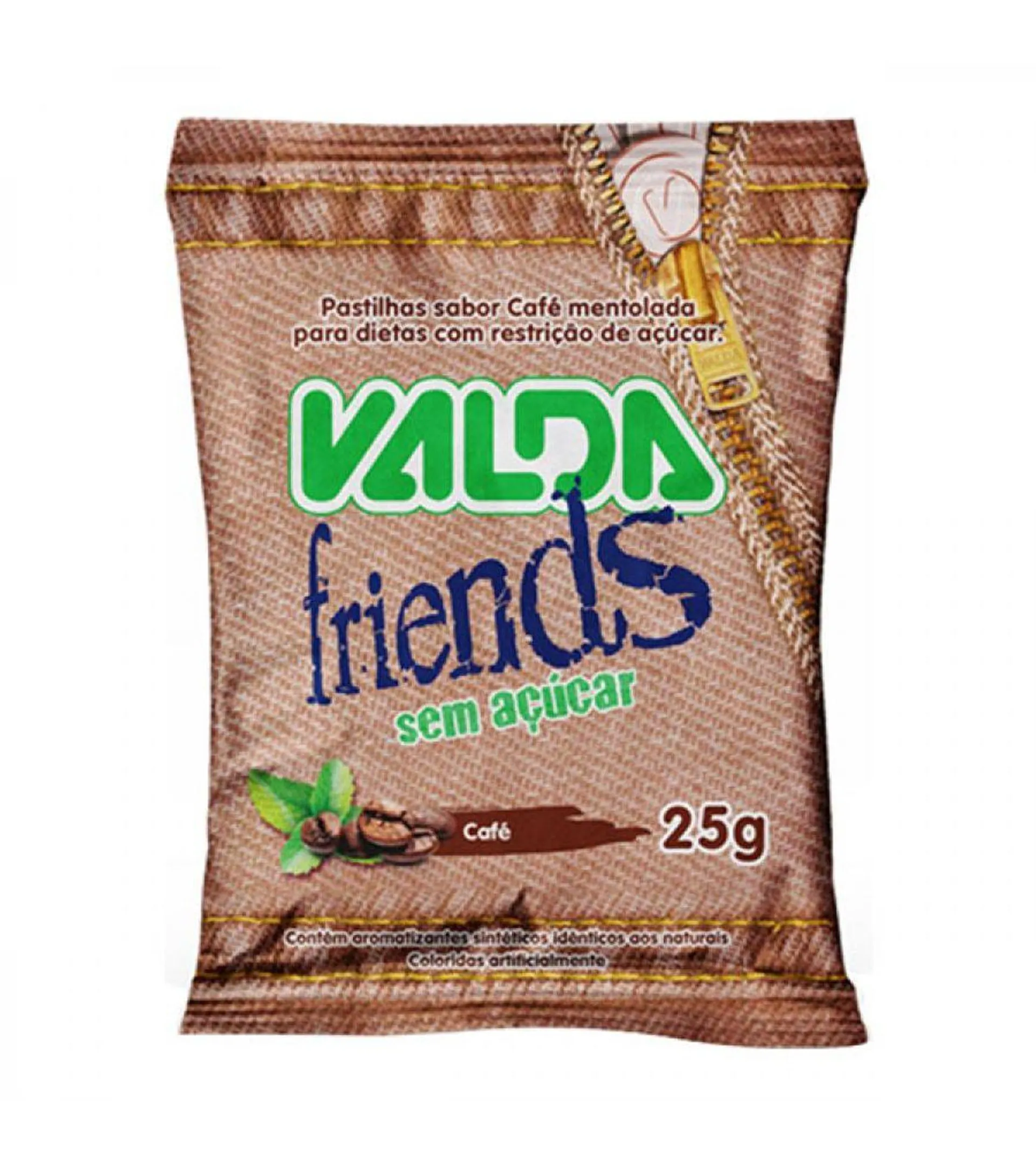 Pastilha Sem Acucar Valda Friends Cafe 25g