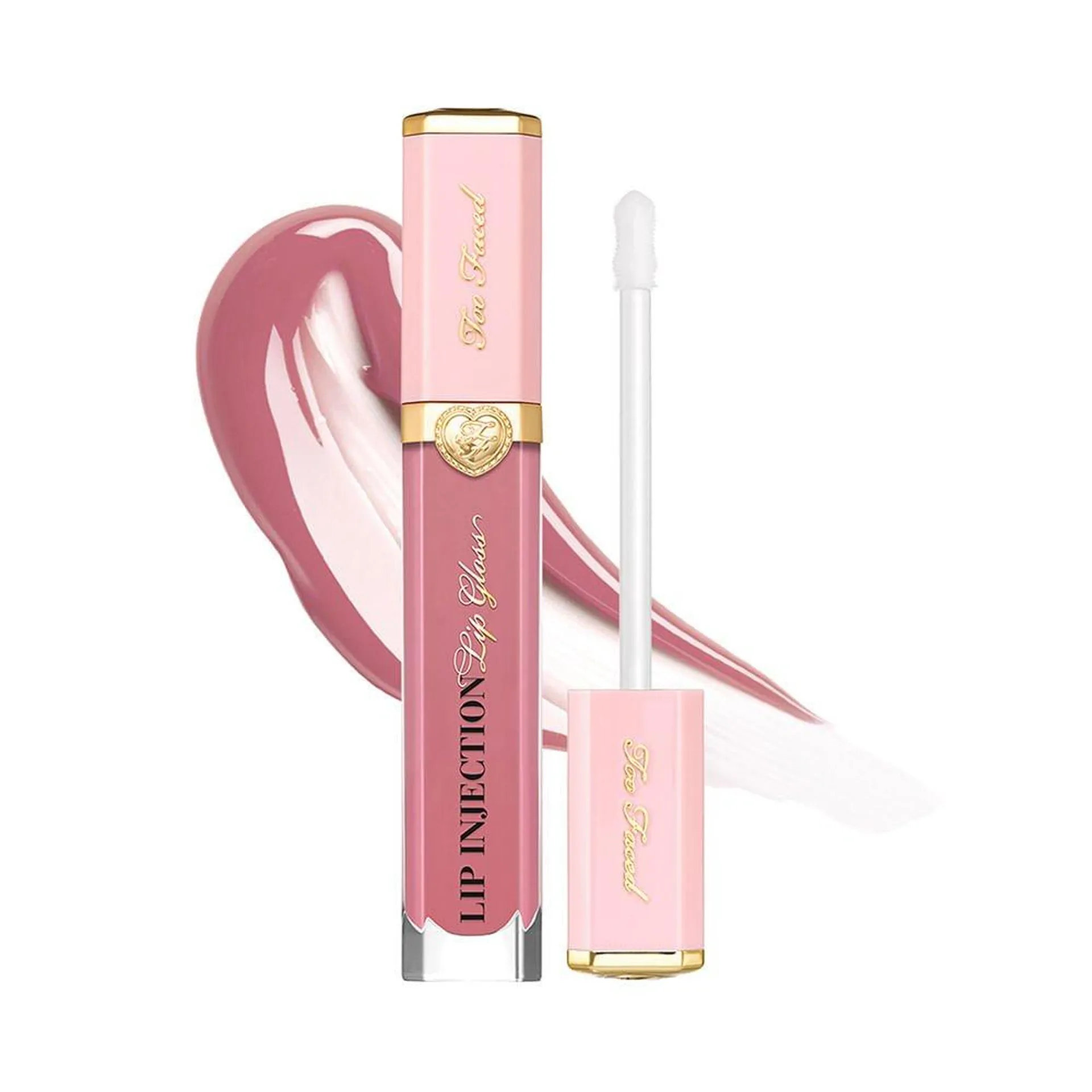 Gloss Com Efeito Plumper Too Faced Lip Injection - Glossy & Bossy Rosa