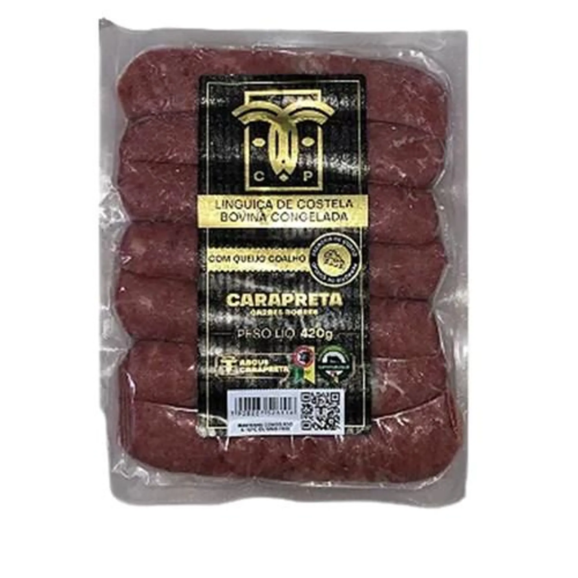 Linguiça de Costela com Queijo Coalho Carapreta 420G