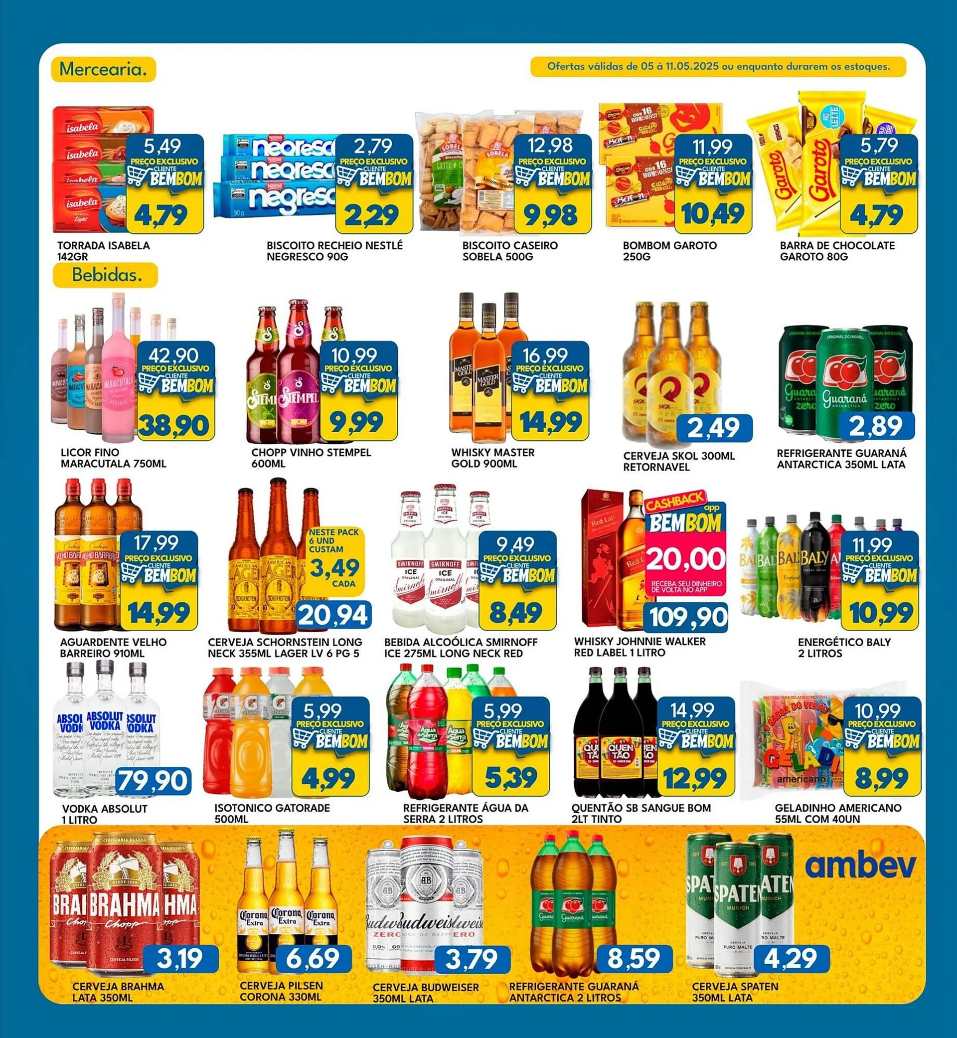 Encarte de Catálogo Rancho Bom Supermercados 5 de maio até 11 de maio 2025 - Pagina 3