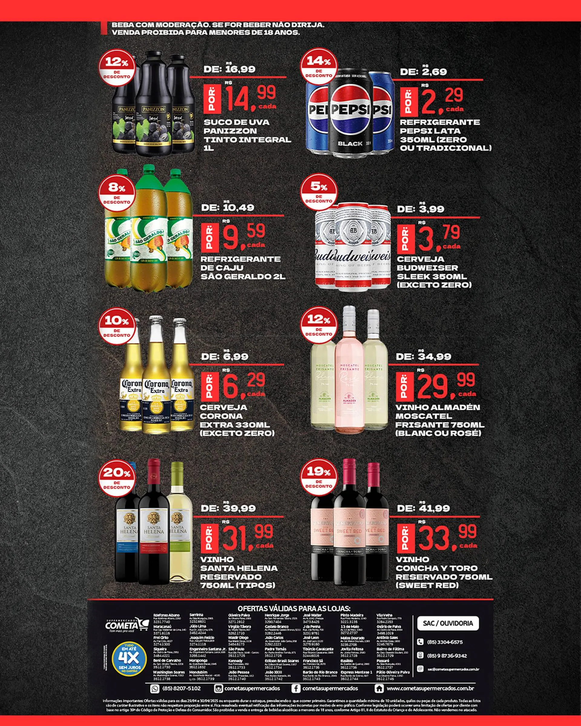 Encarte de Catálogo Cometa Supermercados 29 de abril até 30 de abril 2025 - Pagina 3