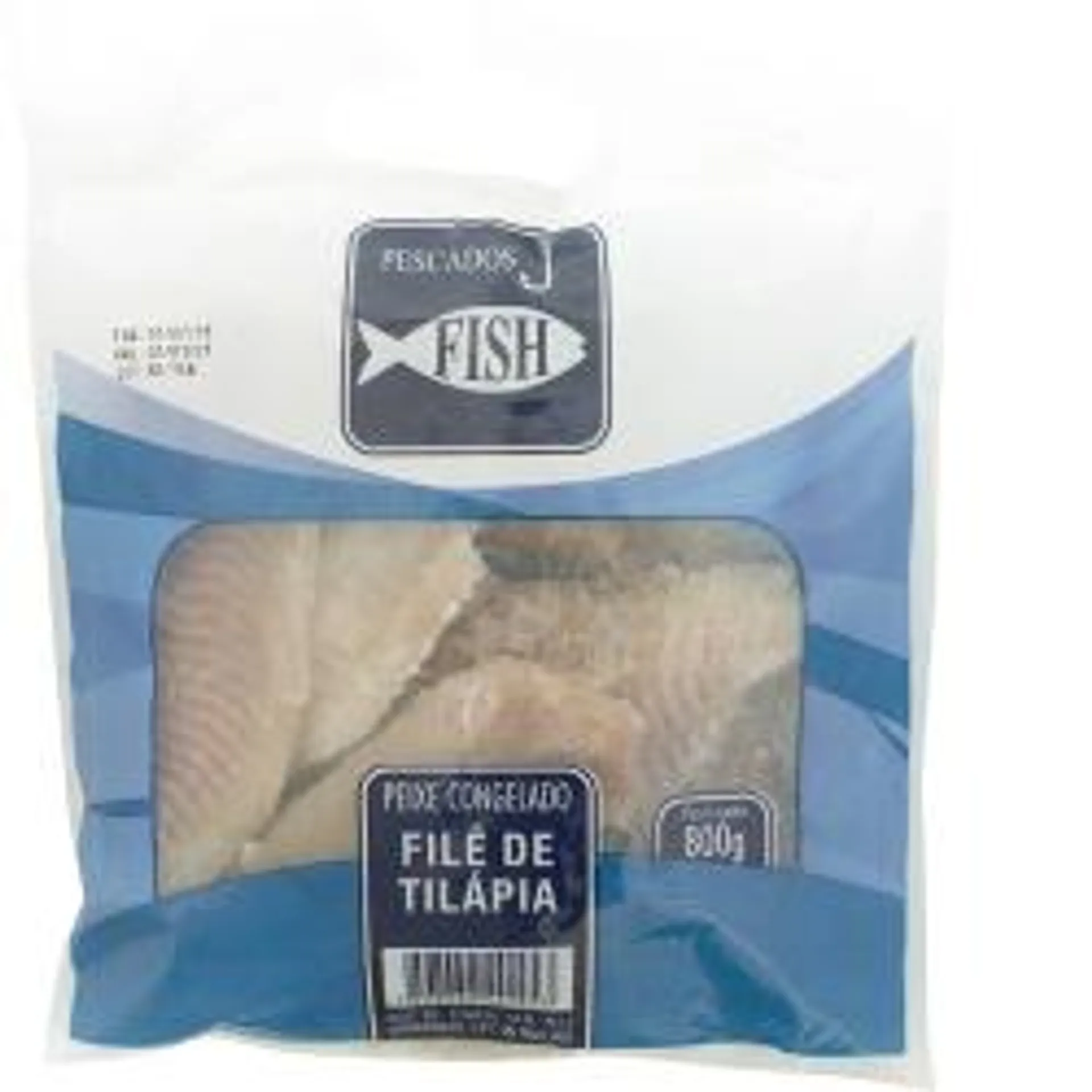 File Peixe Tilapia Fish Pacote 800g