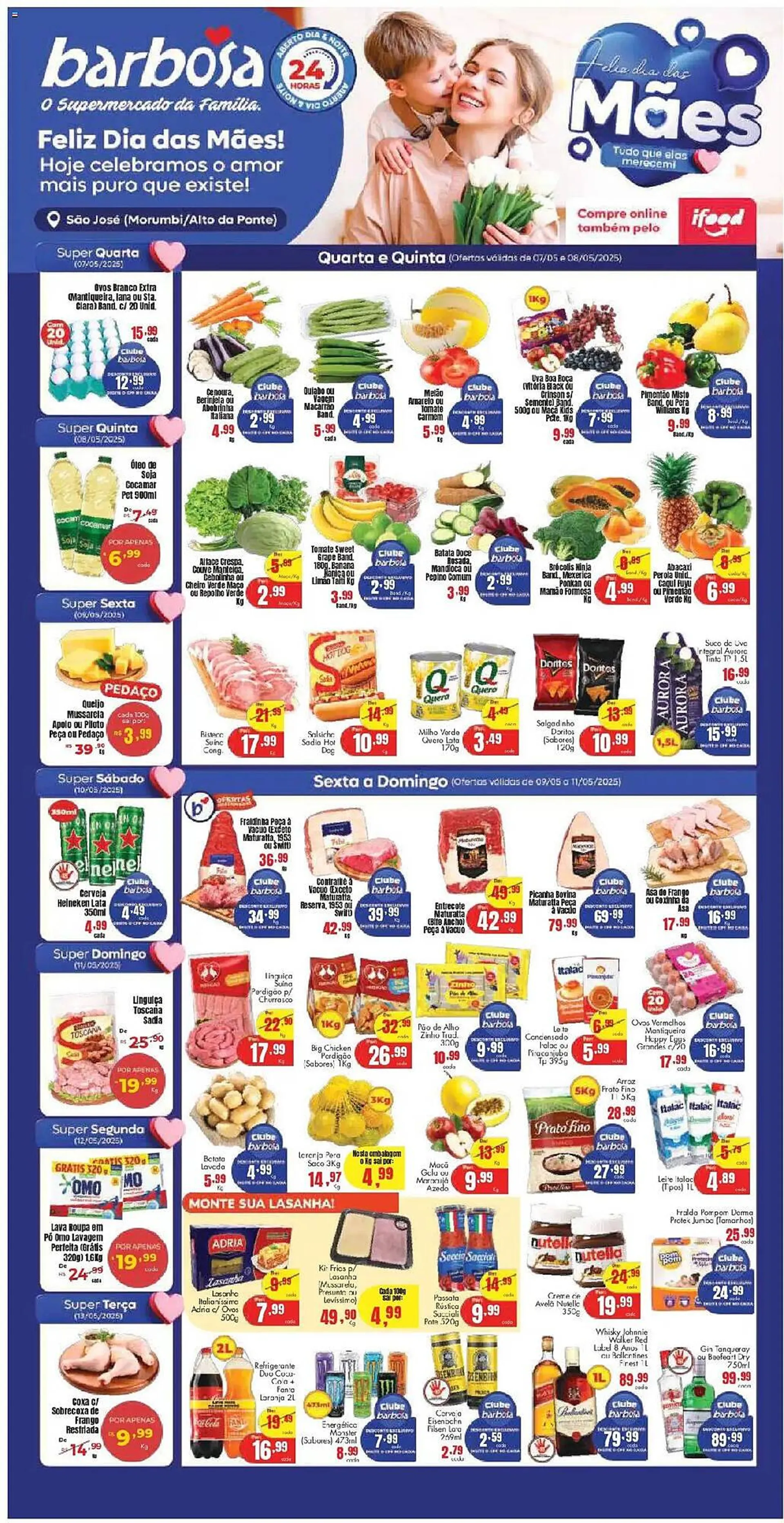 Encarte de Catálogo Barbosa Supermercados 7 de maio até 13 de maio 2025 - Pagina 1