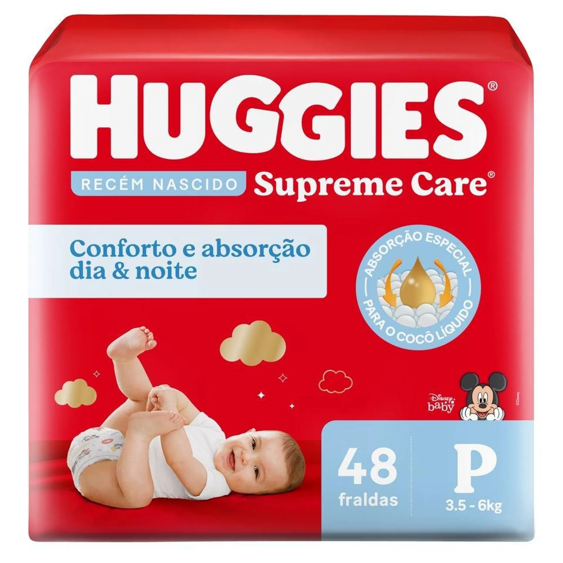 Fralda Huggies Supreme Care Mega P Com 48 Unidades