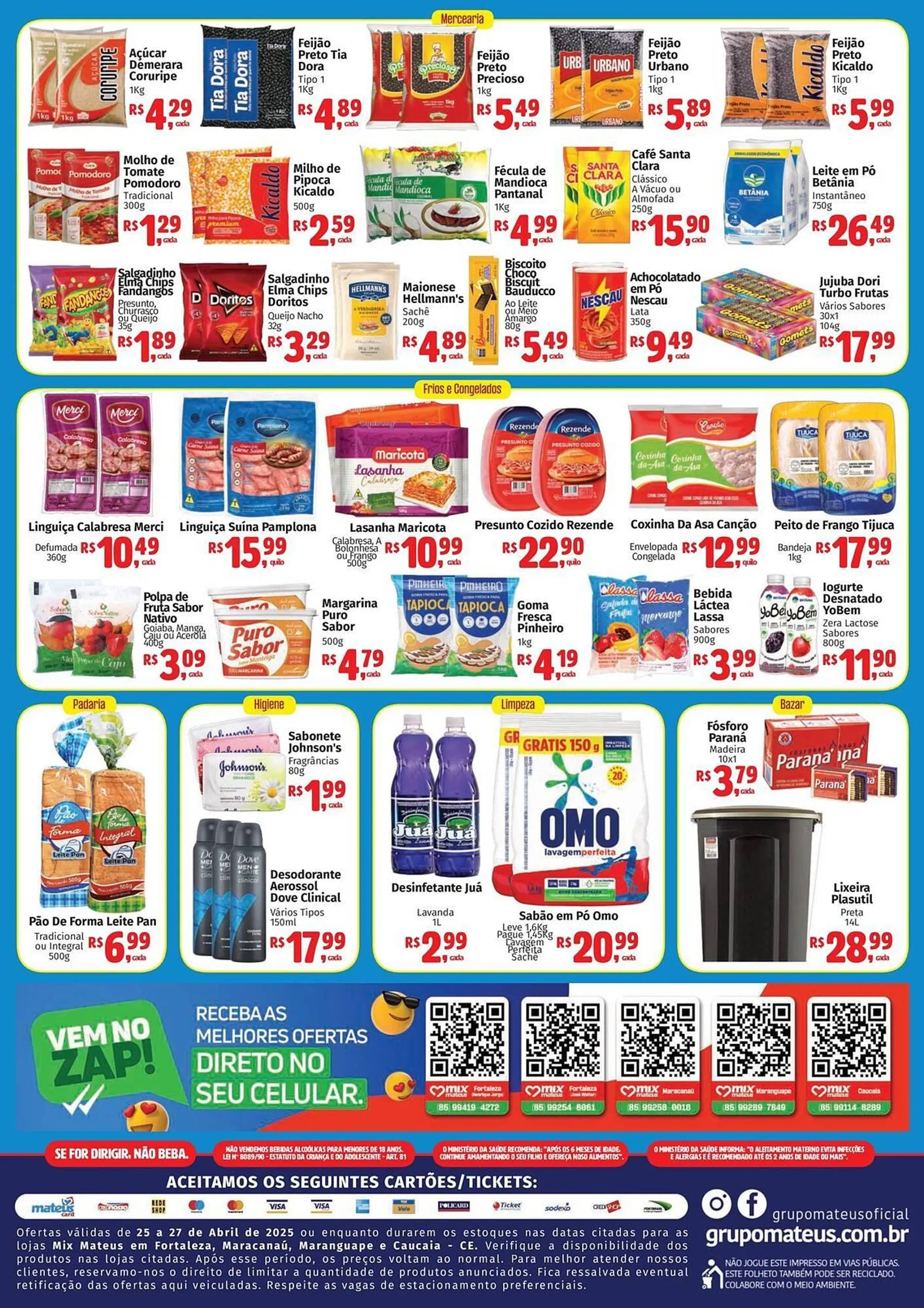 Encarte de Catálogo Supermercados Mateus 25 de abril até 27 de abril 2025 - Pagina 2