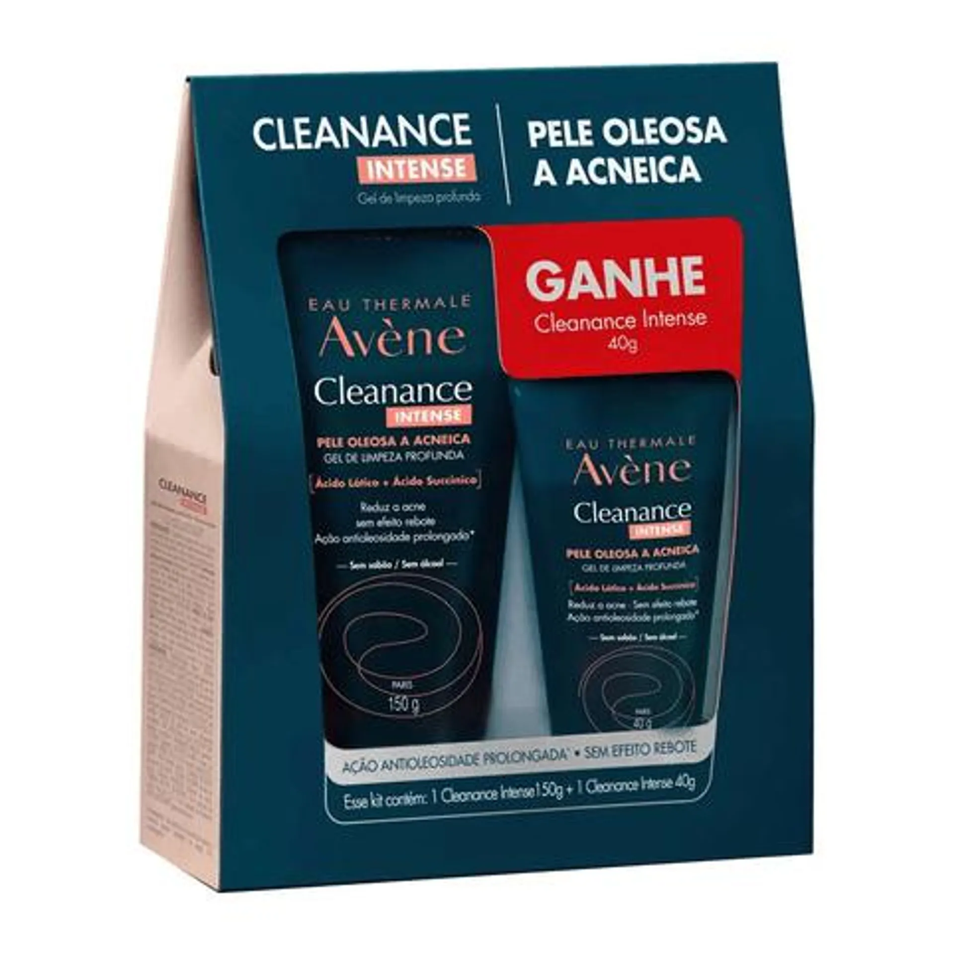 Kit Gel de Limpeza Profunda Avène Cleanance Intense 150g+ Avène Cleanance Intense 40g