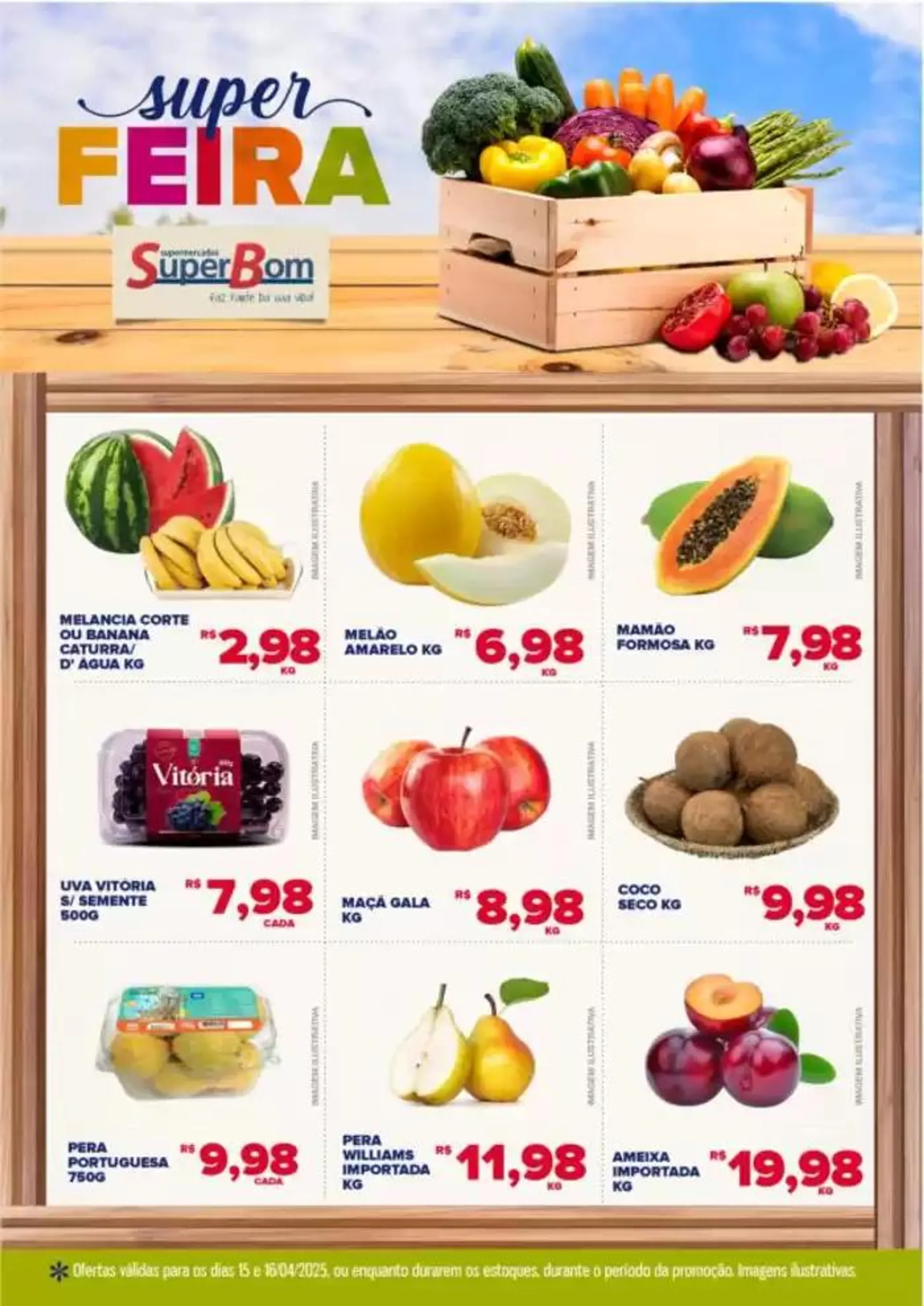 Encarte Feira Super Bom 15/04/2025 e 16/04/2025 - 1