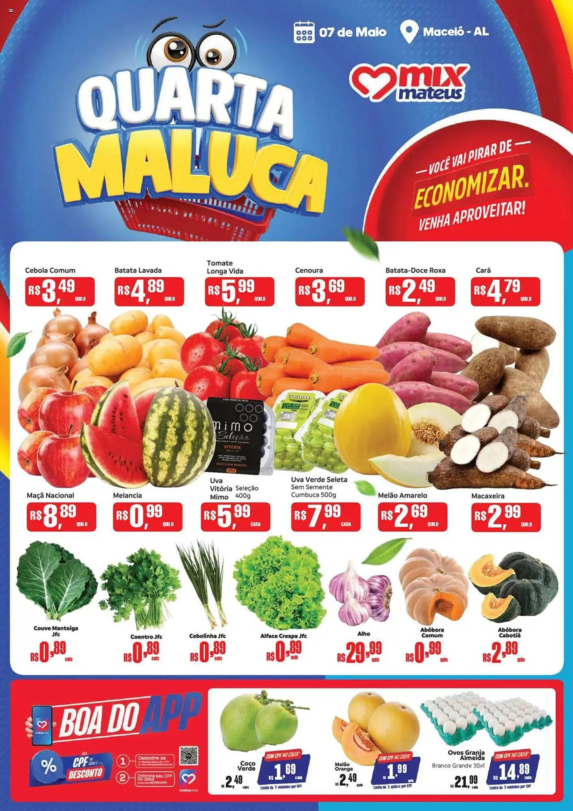 Encarte de Catálogo Supermercados Mateus 7 de maio até 7 de maio 2025 - Pagina 1