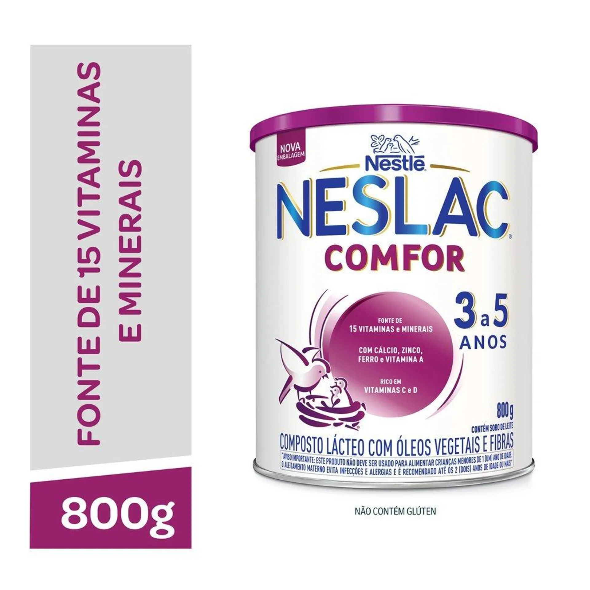 Composto Lácteo Nestle Neslac Comfor 800g