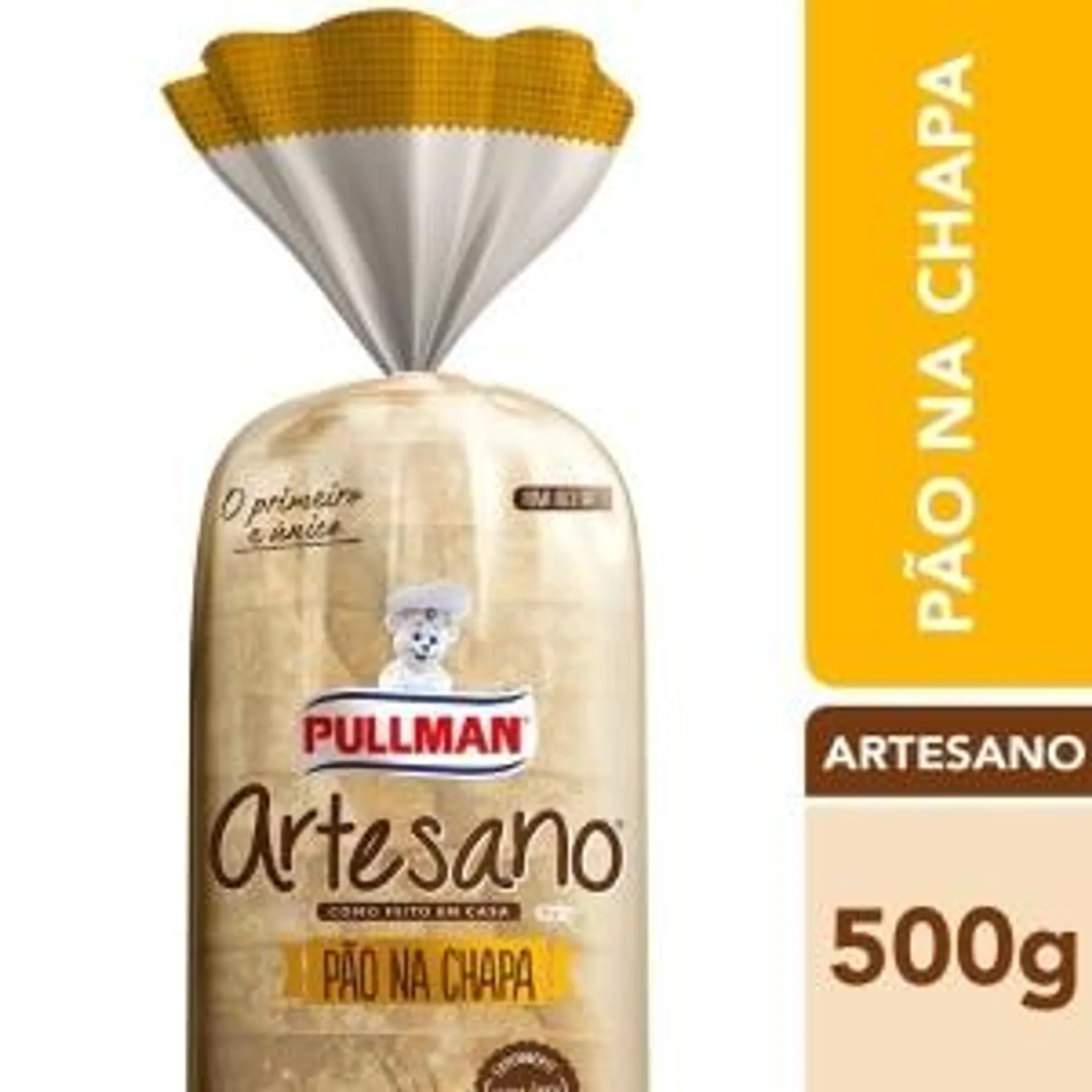 Pão Pullman Artesano Pão Na Chapa 500g