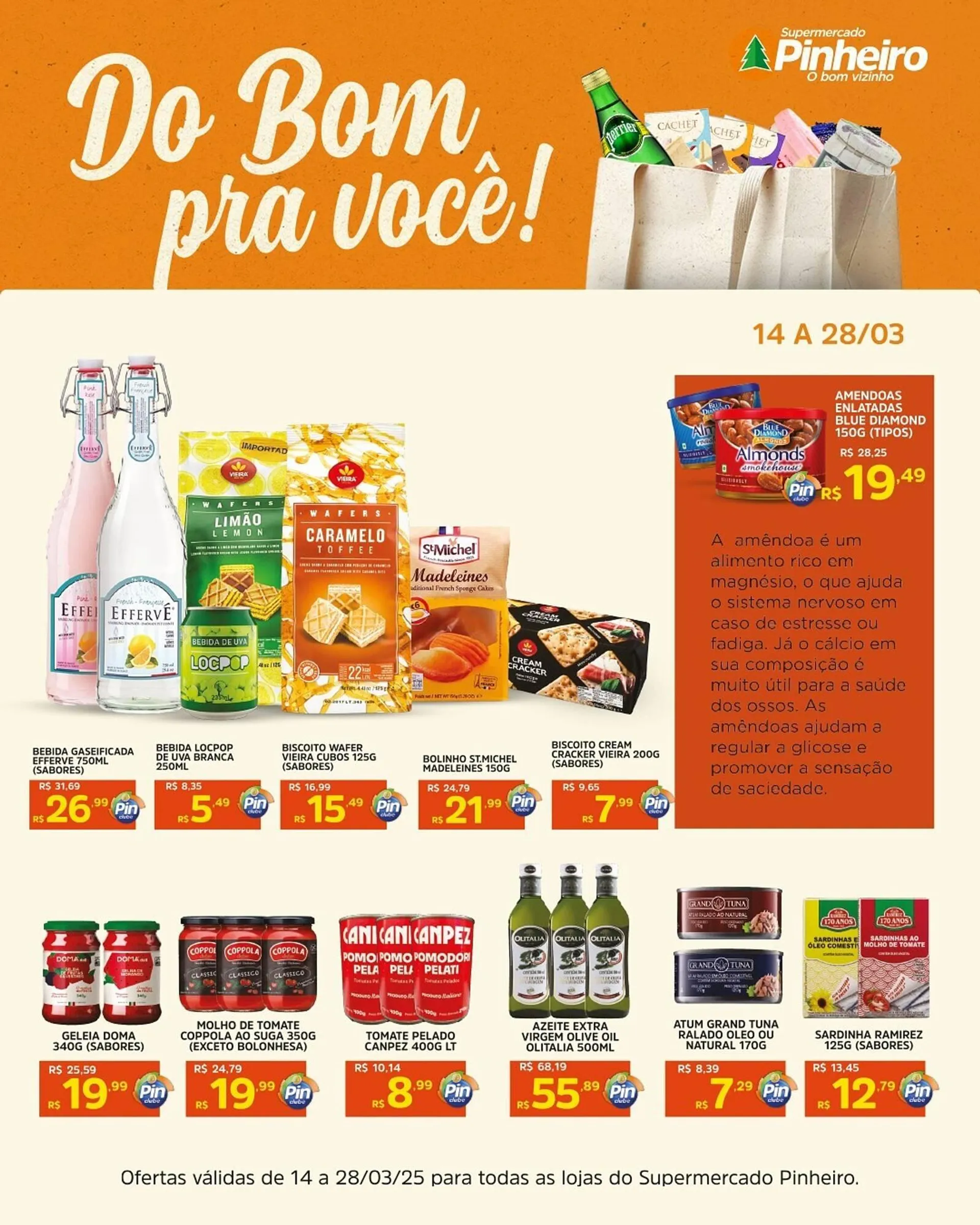 Encarte de Catálogo Pinheiro Supermercado 17 de março até 28 de março 2025 - Pagina 2