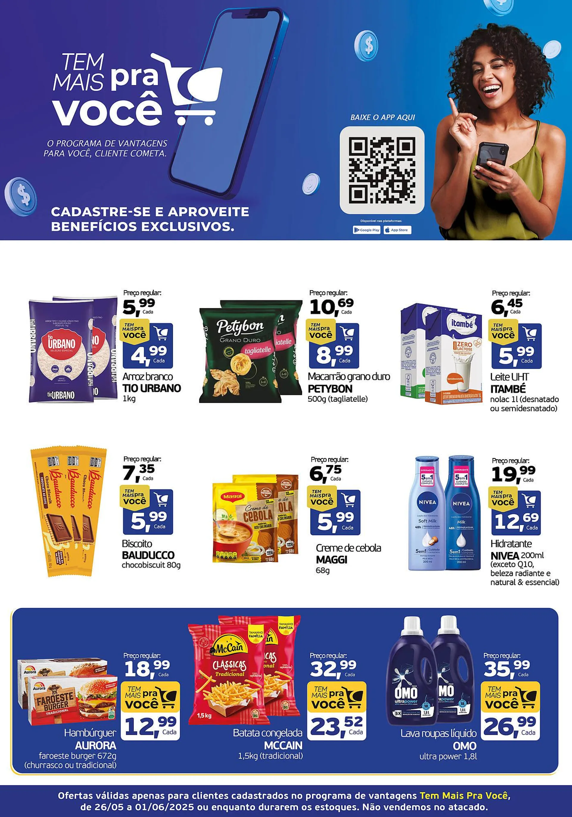 Encarte de Catálogo Cometa Supermercados 26 de maio até 1 de junho 2025 - Pagina 1