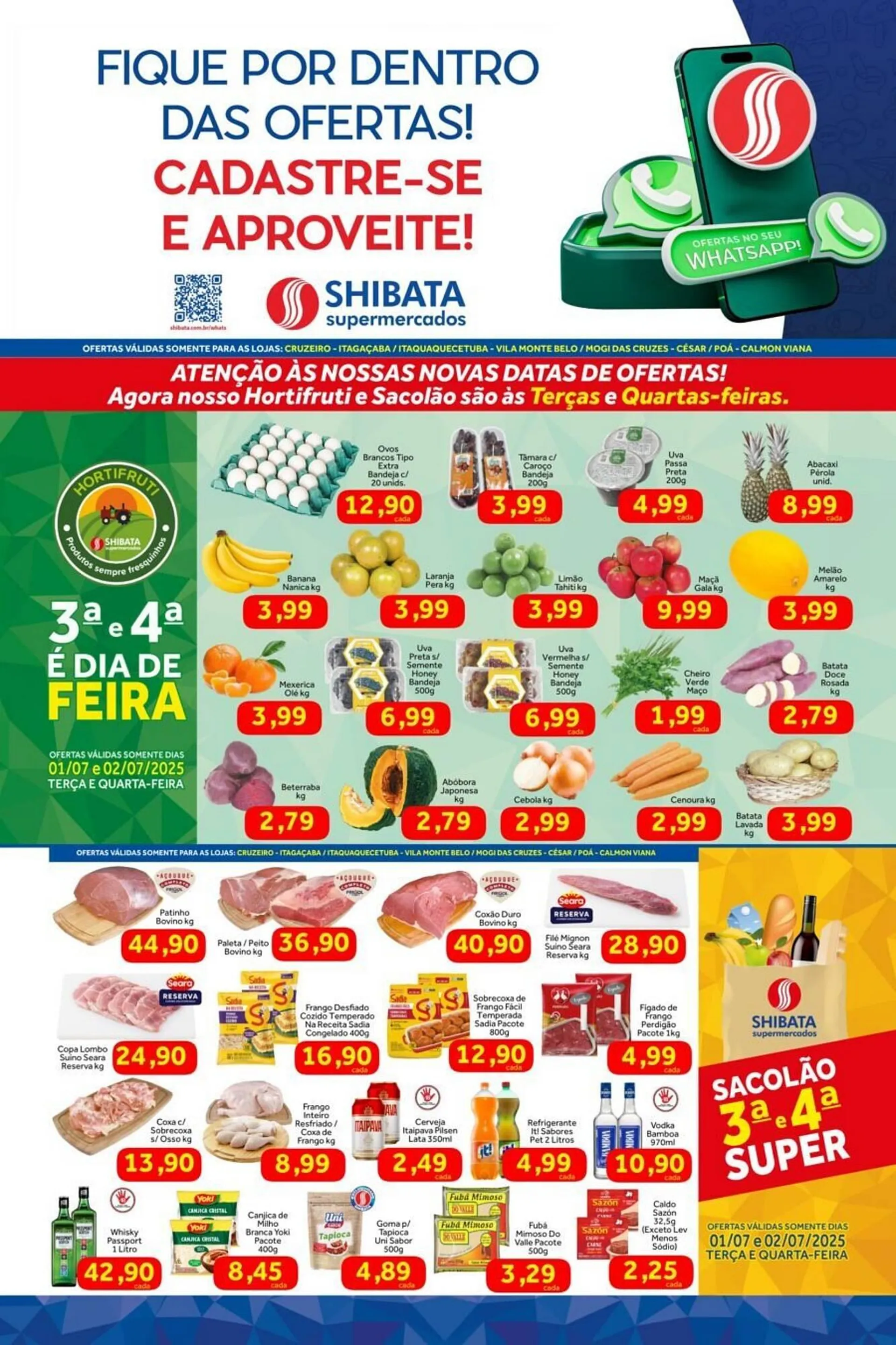Encarte de Catálogo Shibata Supermercados 1 de julho até 7 de julho 2025 - Pagina 1