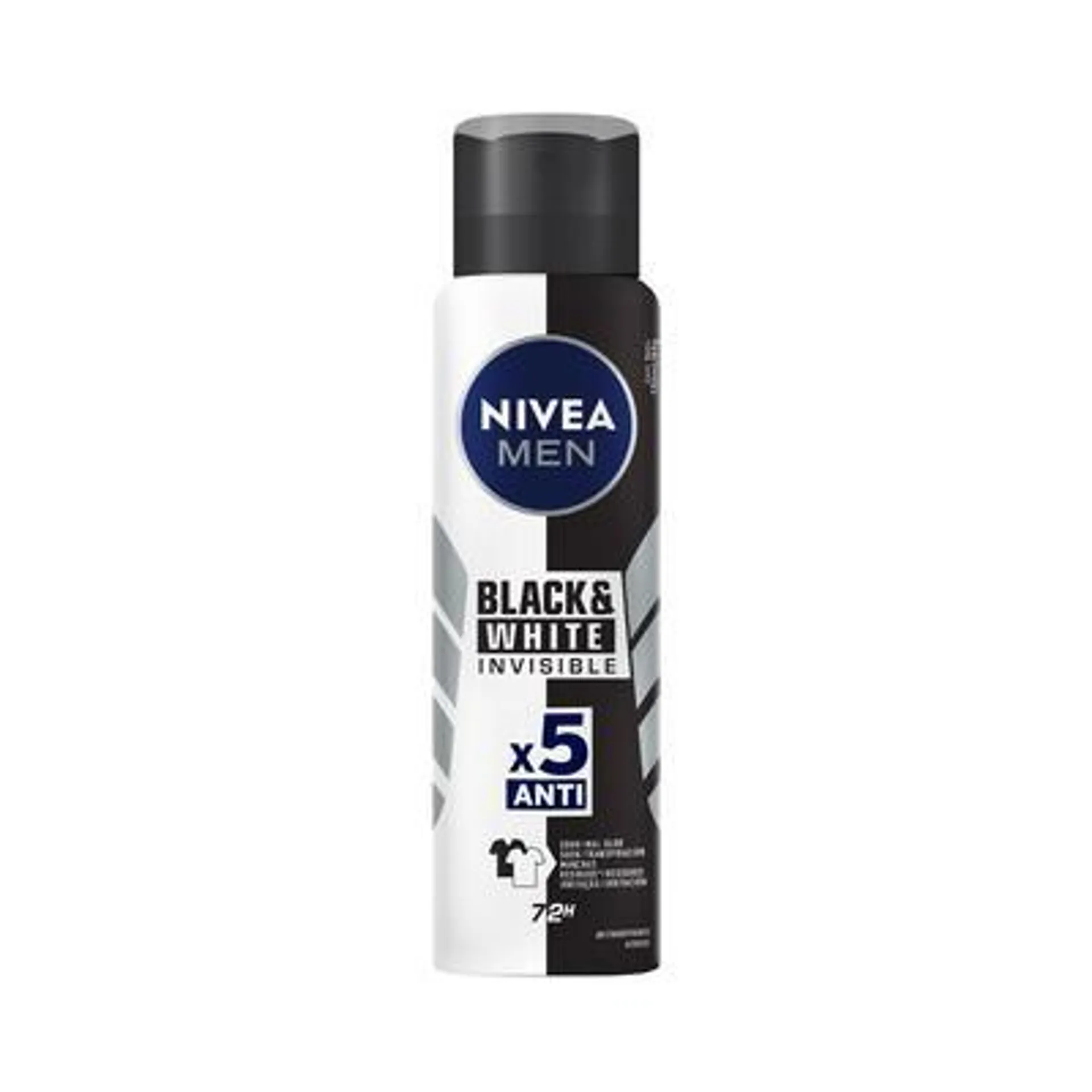 Desodorante Antitranspirante Nivea Men Aerossol Invisible Black & White 150ml