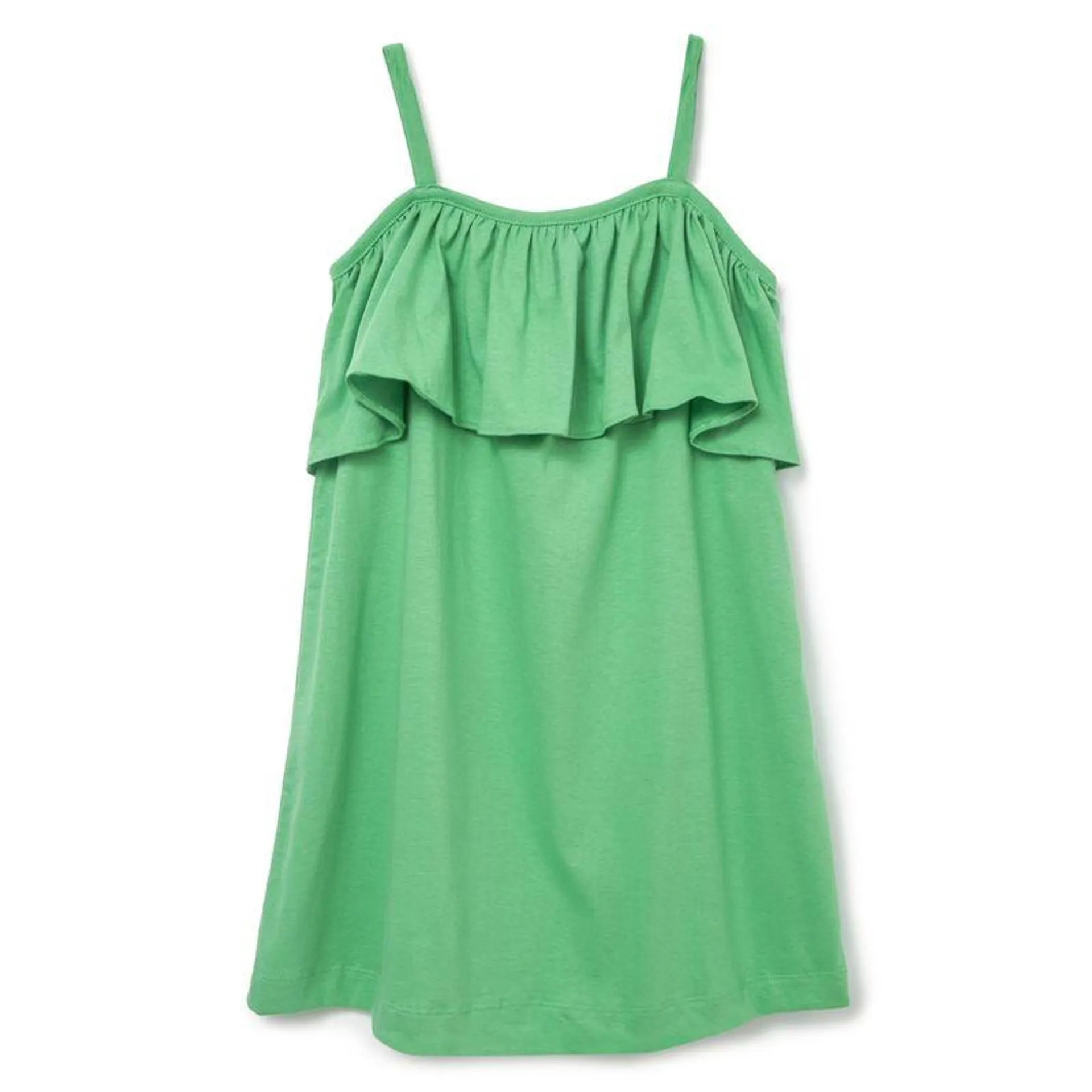 Vestido Infantil Arco-Íris Verde